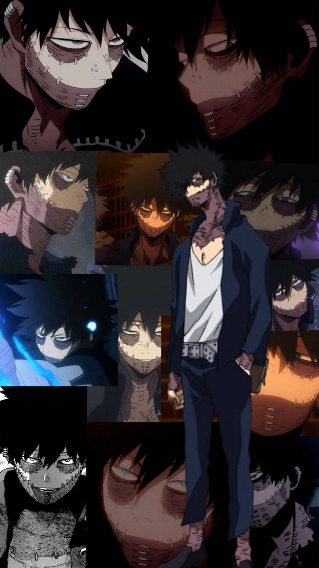 Dabi, anime, dark-haired male, Full HD Phone Wallpaper