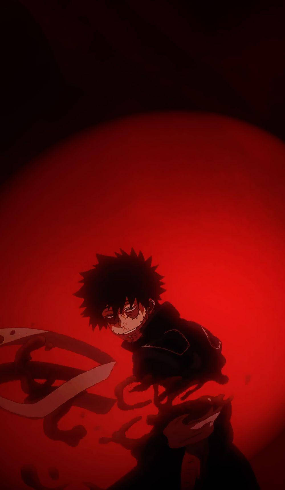 Dabi, red, spiky-haired anime boy, HD Phone Wallpaper