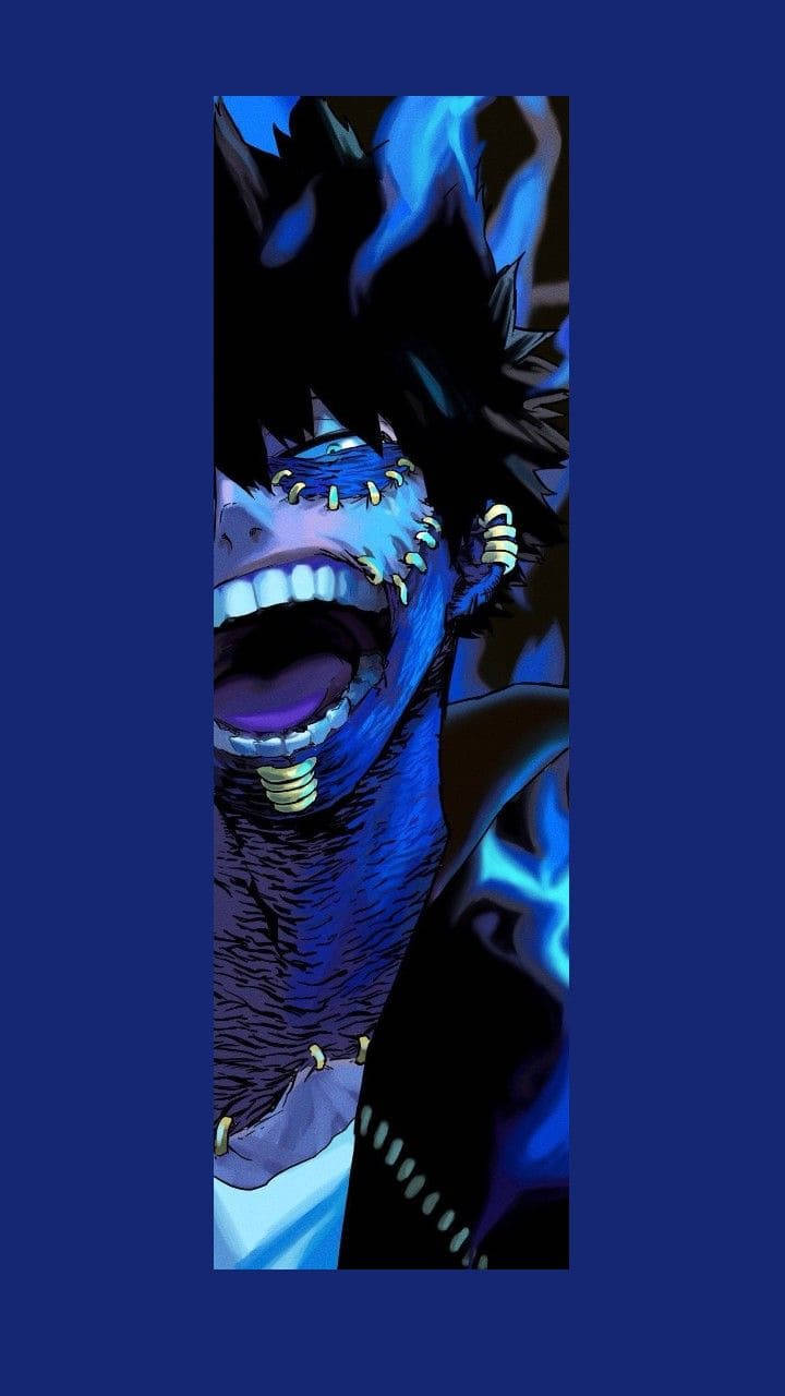 Dabi, blue-skinned, spiky black hair, HD Phone Wallpaper