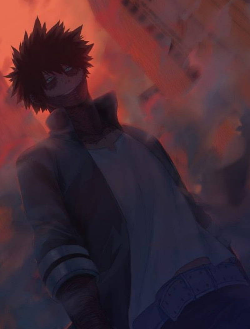 Dabi, blue flame, spiky-haired anime boy, SD Phone Wallpaper