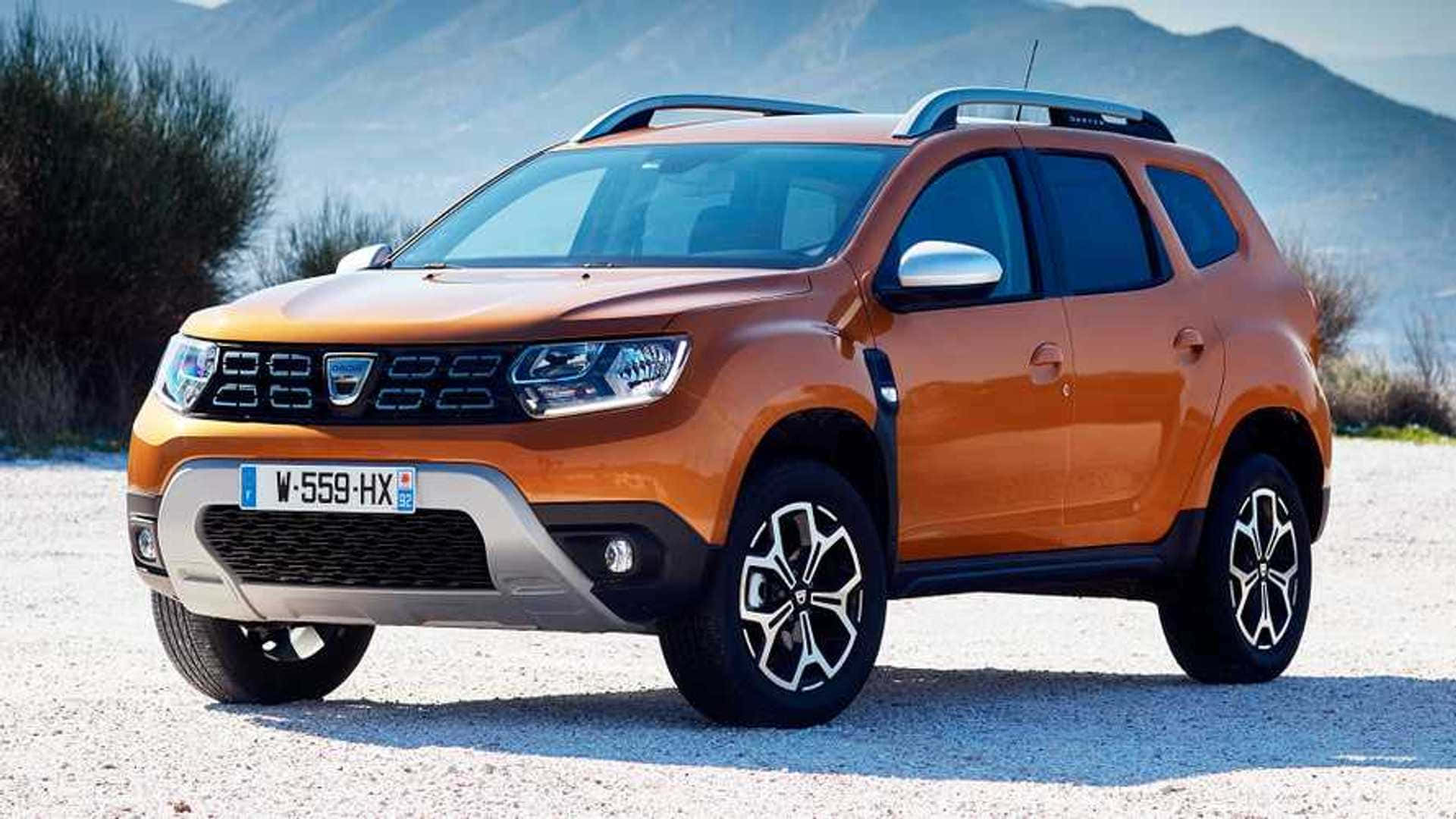 Dacia Duster, orange, gravel, Full HD Desktop Wallpaper