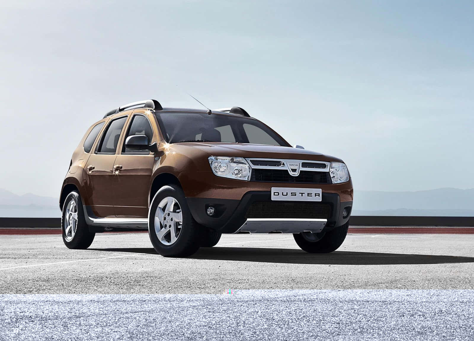 Dacia Duster, brown, paved surface, HD Desktop Wallpaper