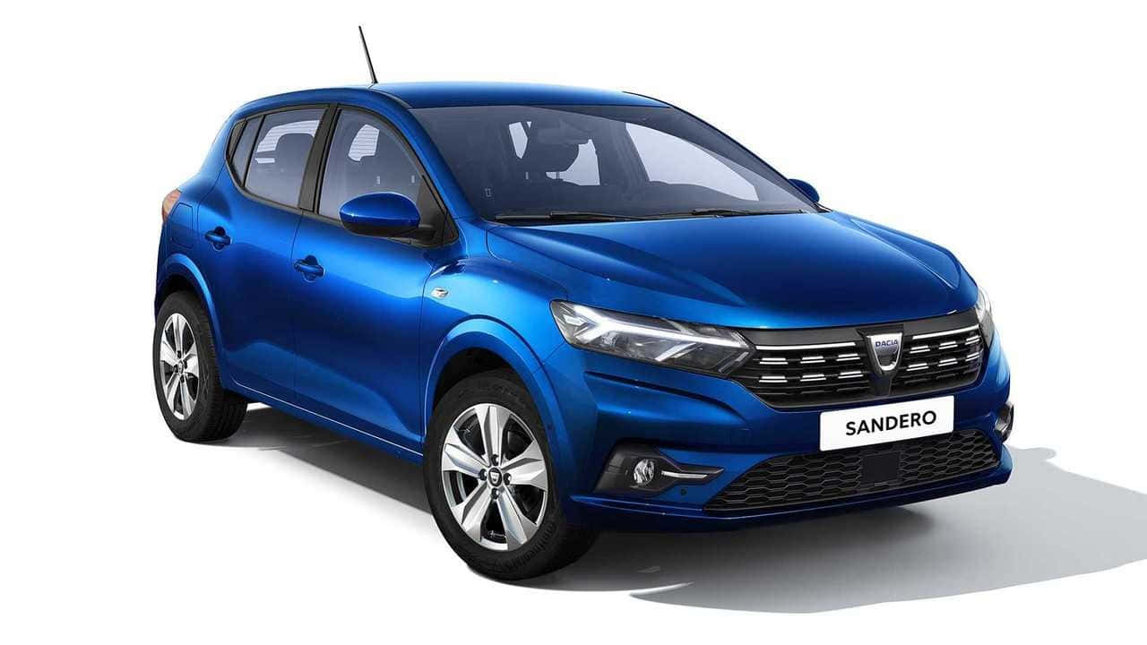 Dacia Sandero, blue, hatchback, HD Desktop Wallpaper