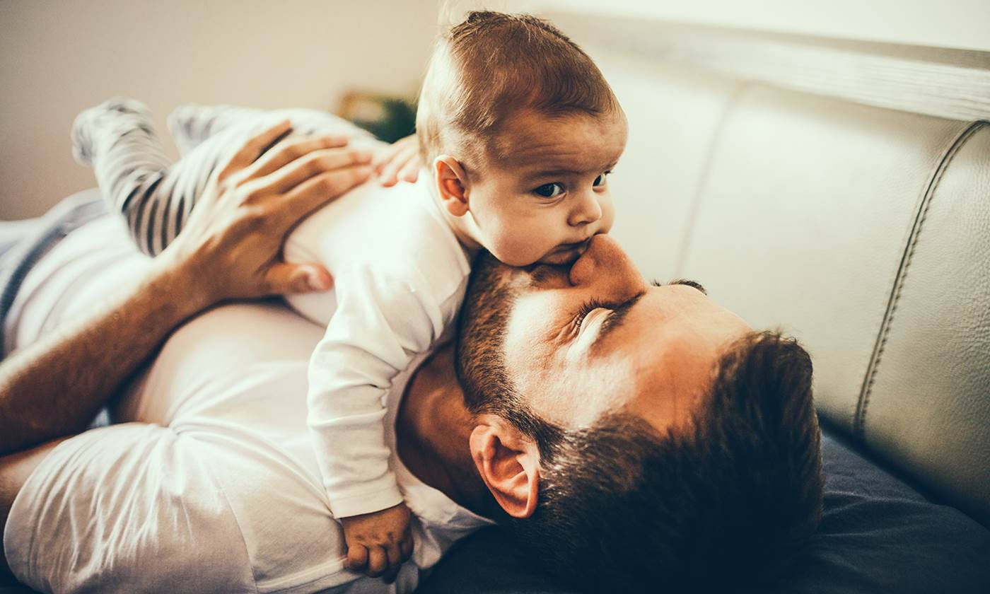 Dad, son, baby, HD Desktop Wallpaper