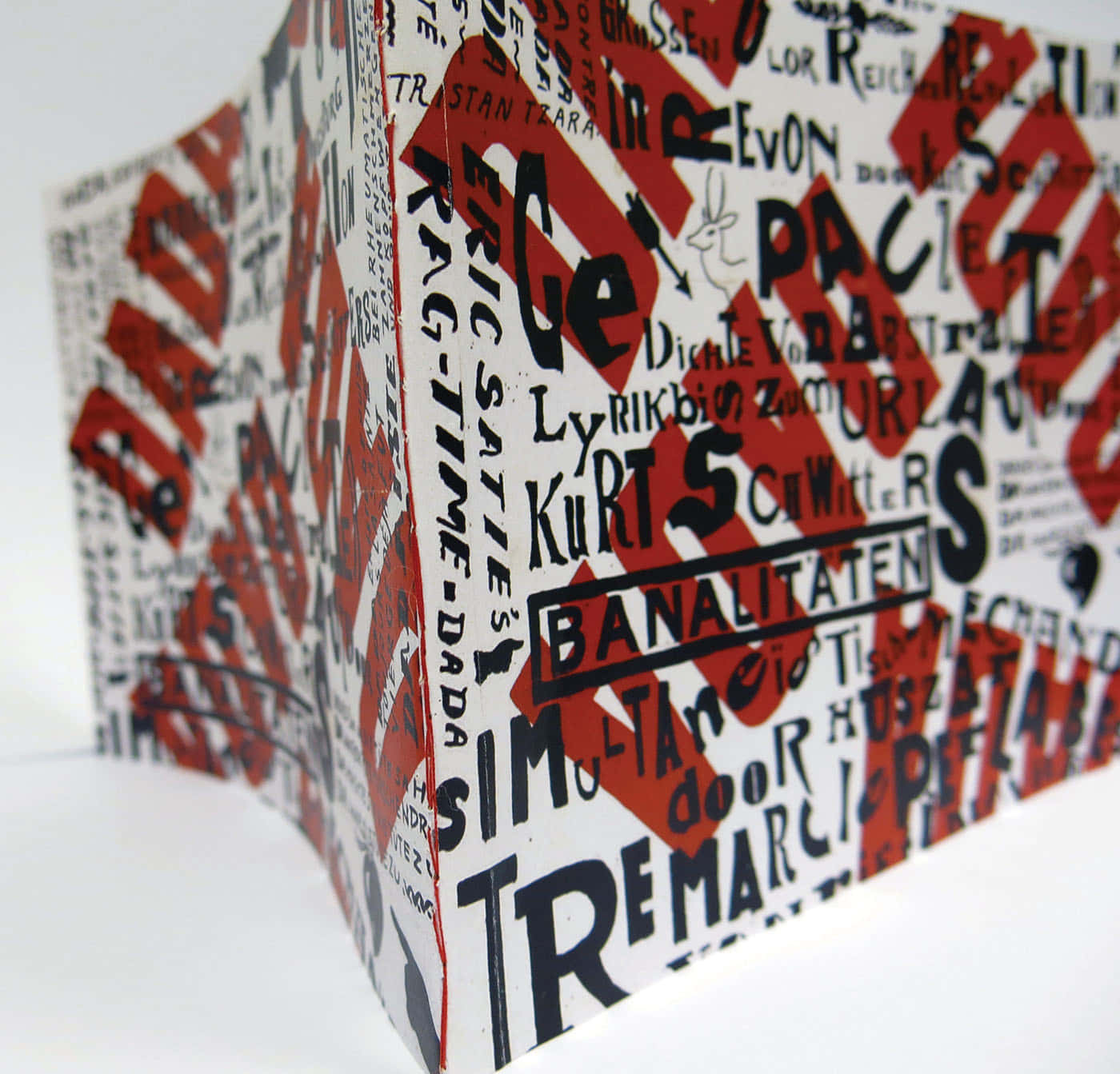 Dadaism, red, black, HD Desktop Wallpaper
