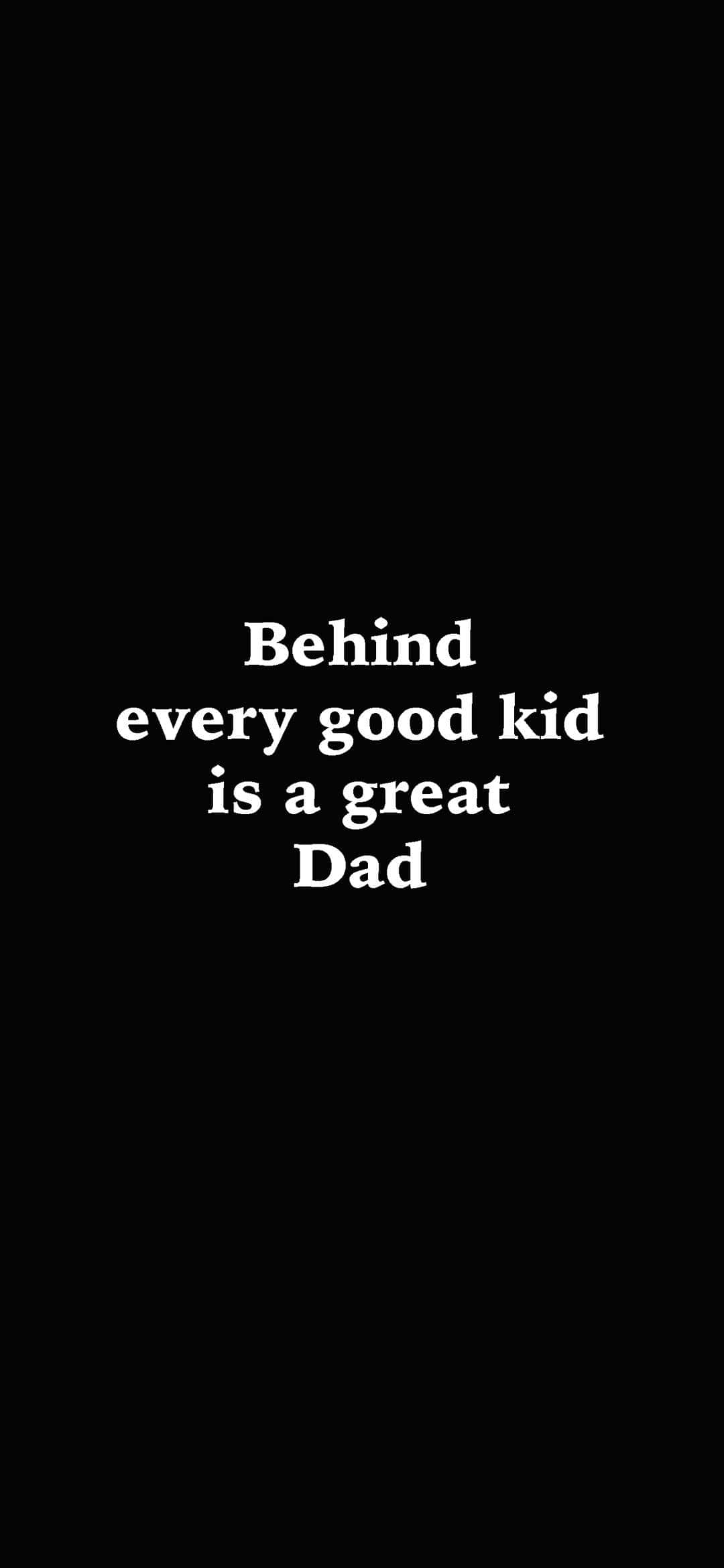 Daddy, black background, white text, Full HD Phone Wallpaper