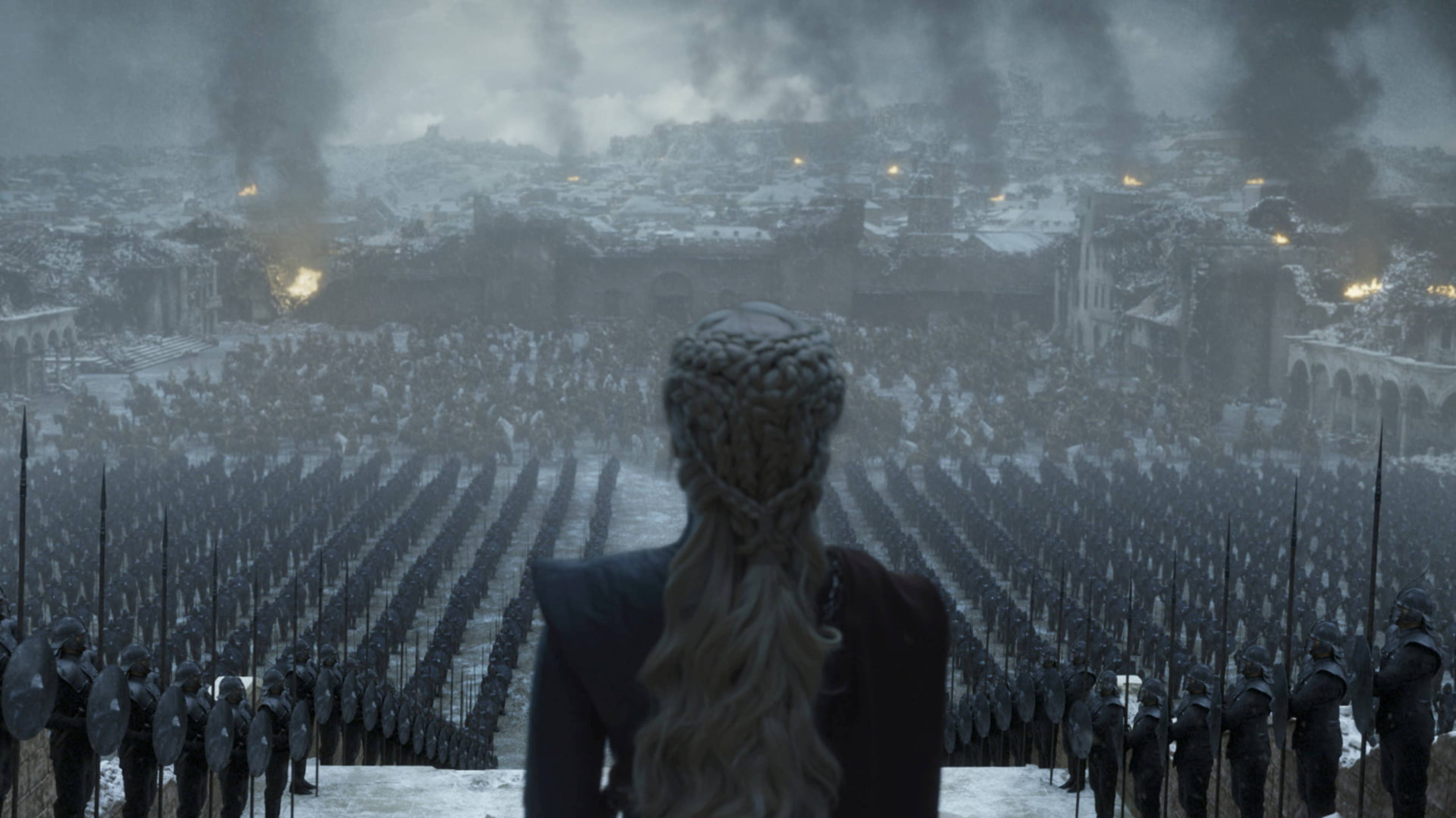 Daenerys Targaryen, army, snowy hill, 5K Desktop Wallpaper