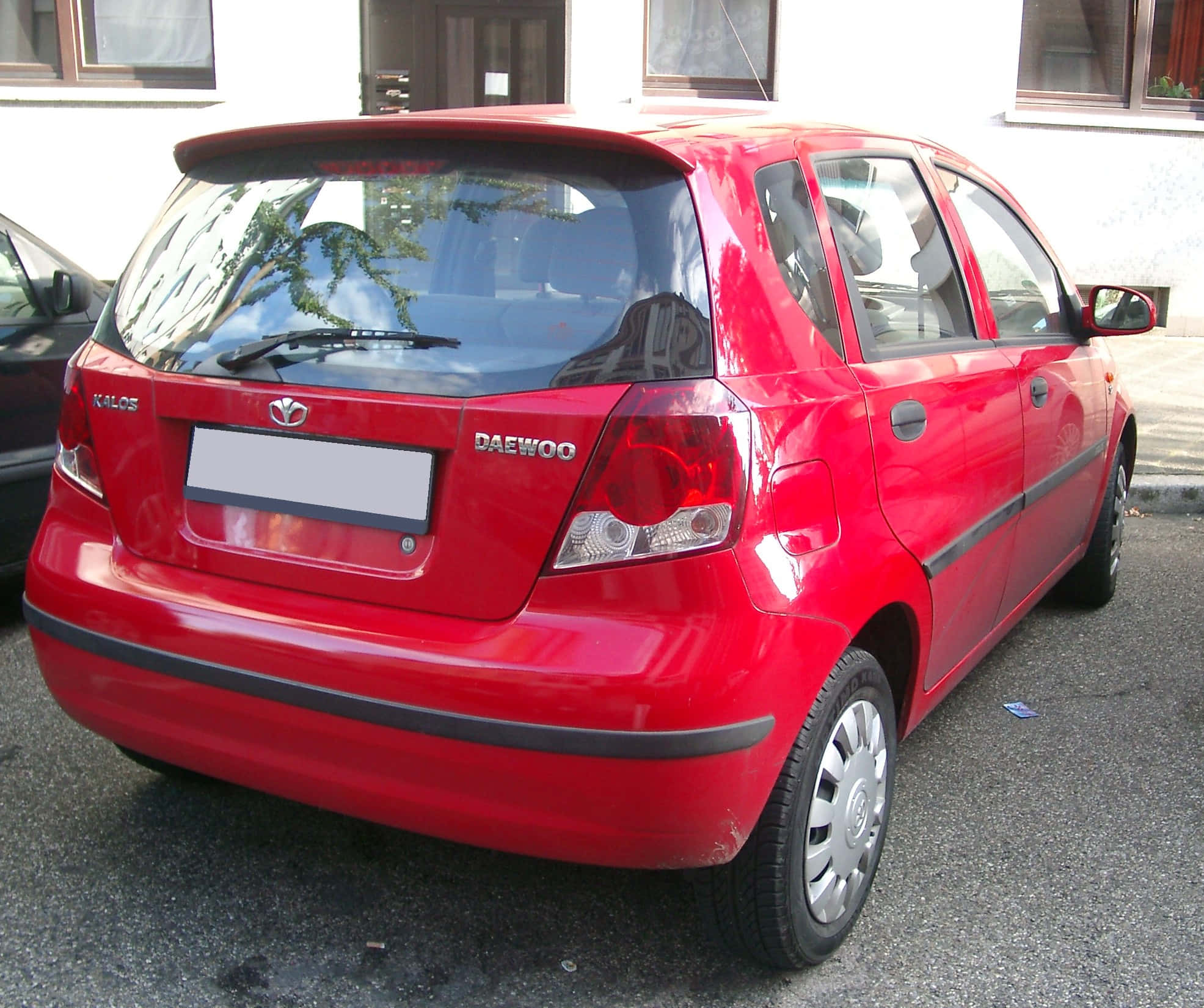 Daewoo Kalos, glossy red, hatchback, Full HD Desktop Wallpaper