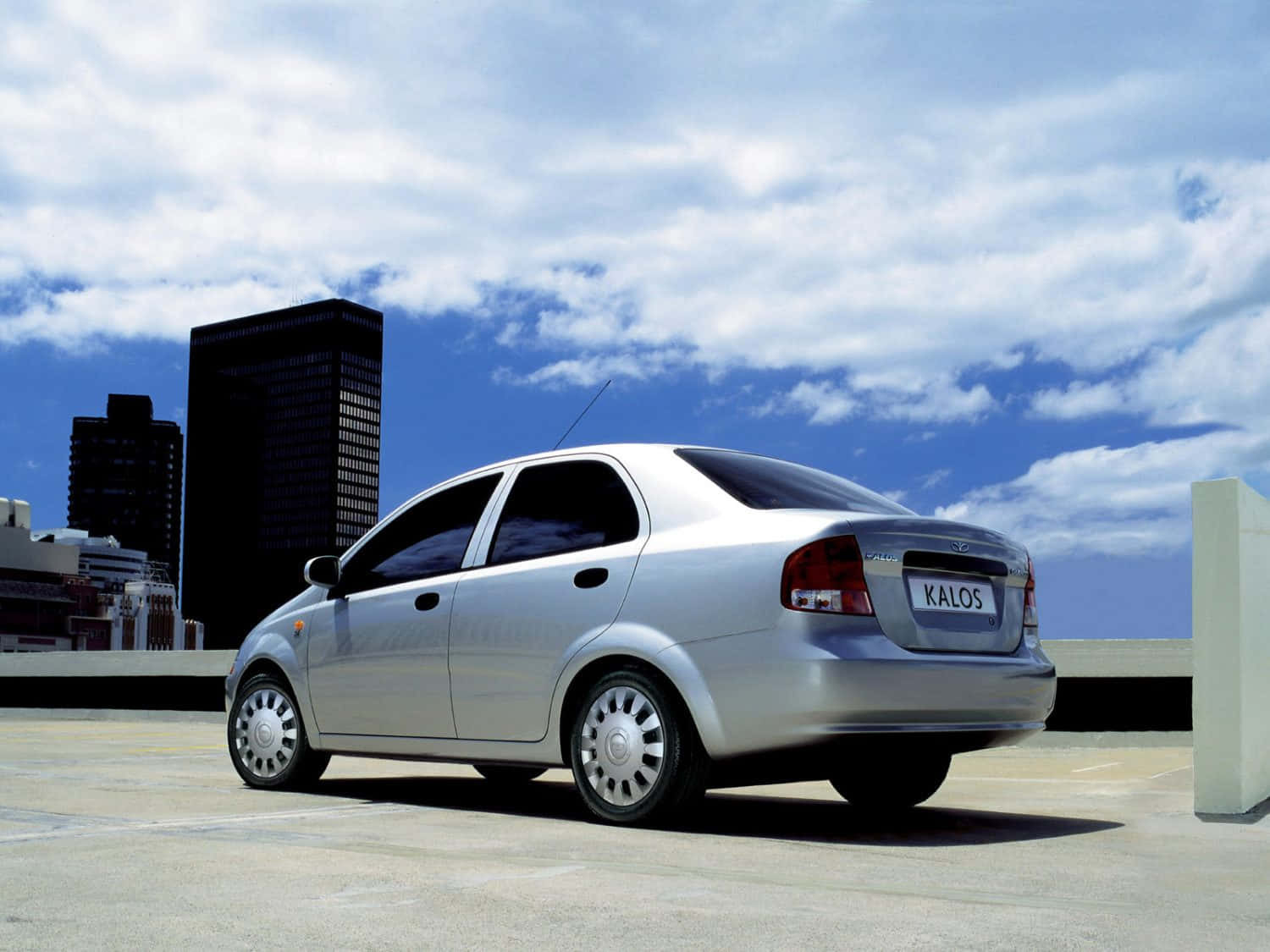Daewoo Kalos, silver, rooftop, HD Desktop Wallpaper