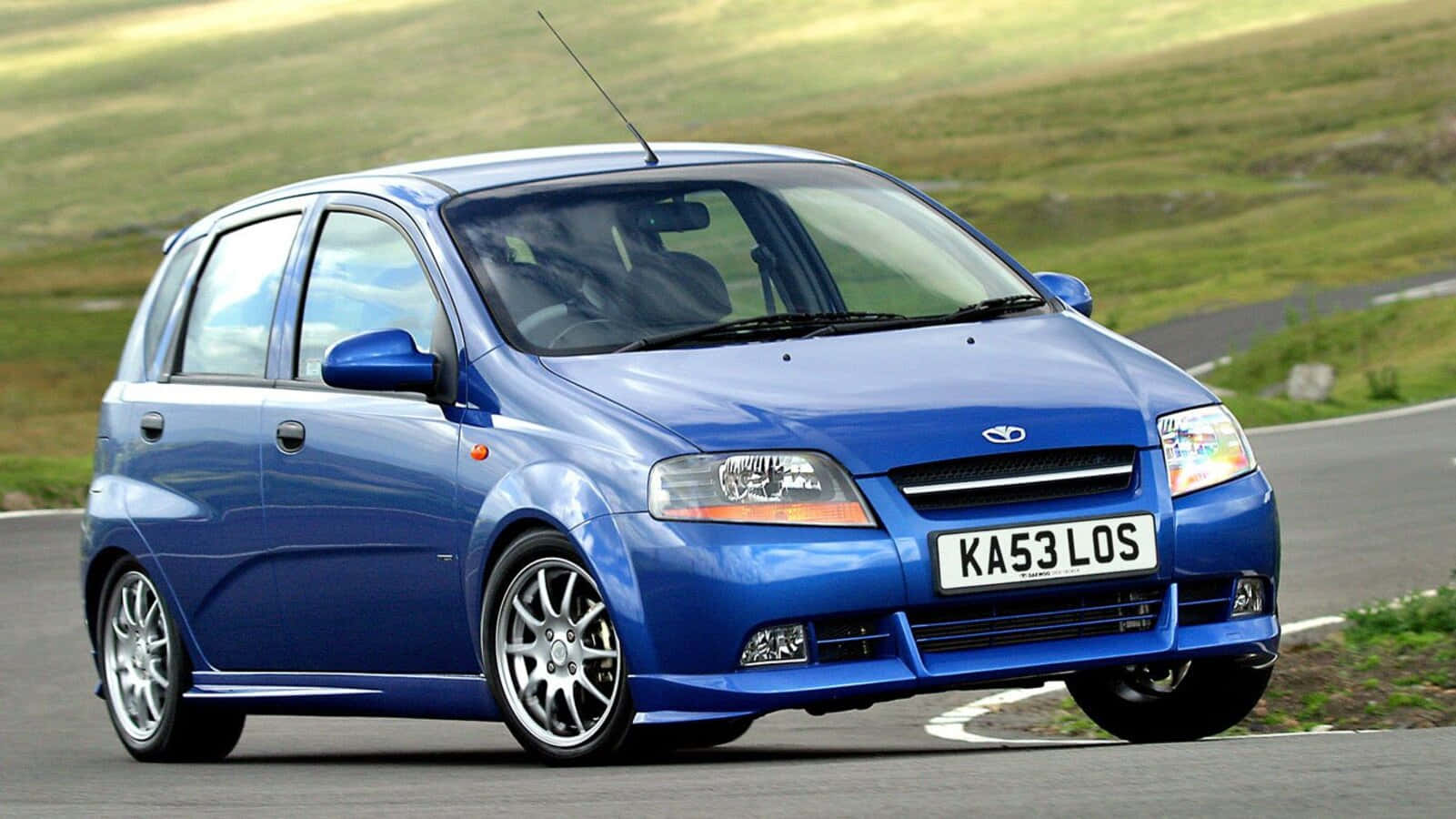 Daewoo Kalos, vibrant blue, hatchback, HD Desktop Wallpaper