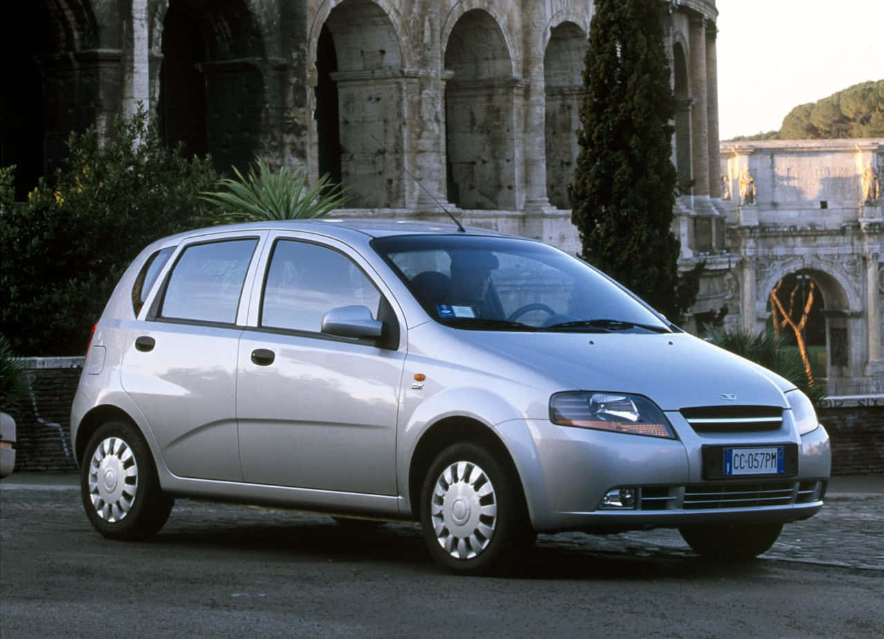 Daewoo Kalos, silver, sunny afternoon, SD Desktop Wallpaper