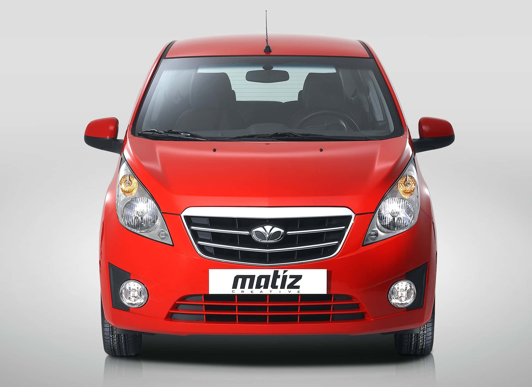 Daewoo Matiz, vibrant red, compact car, Full HD Desktop Wallpaper