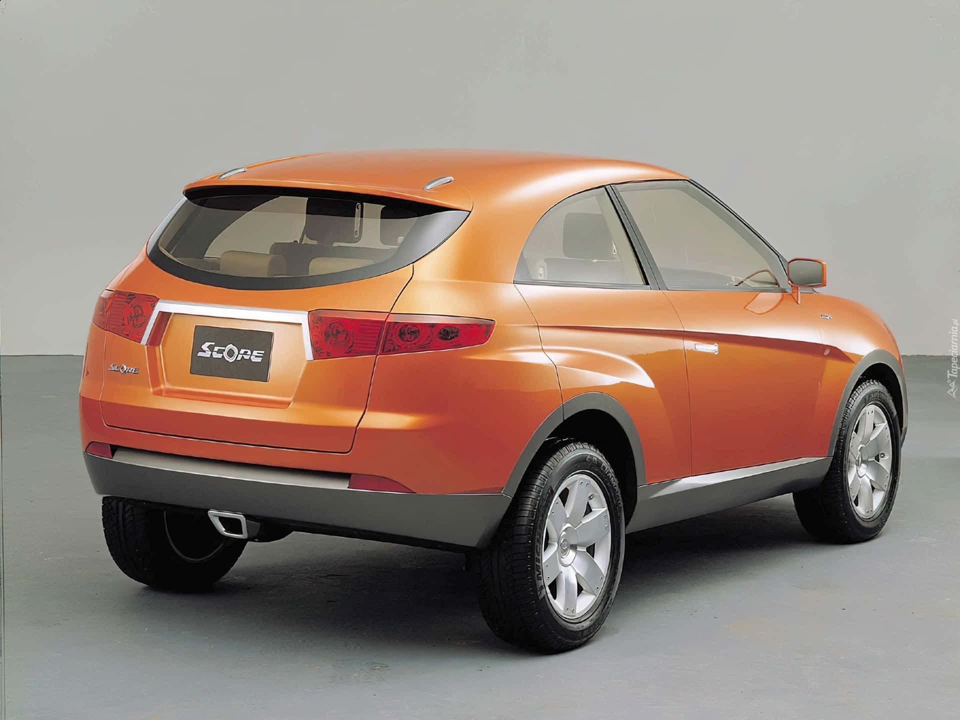 Daewoo, orange, silver accents, Full HD Desktop Wallpaper