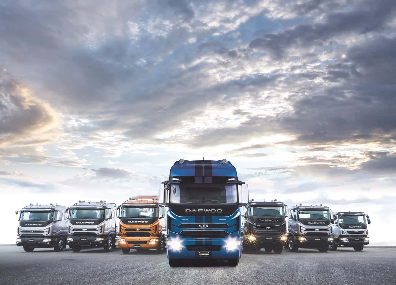 Daewoo, truck, vibrant colors, HD Desktop Wallpaper
