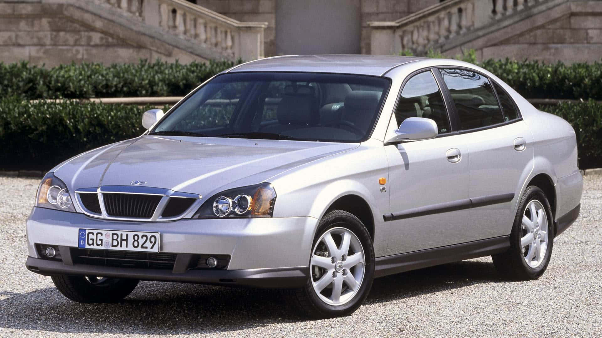 Daewoo, silver, sedan, Full HD Desktop Wallpaper