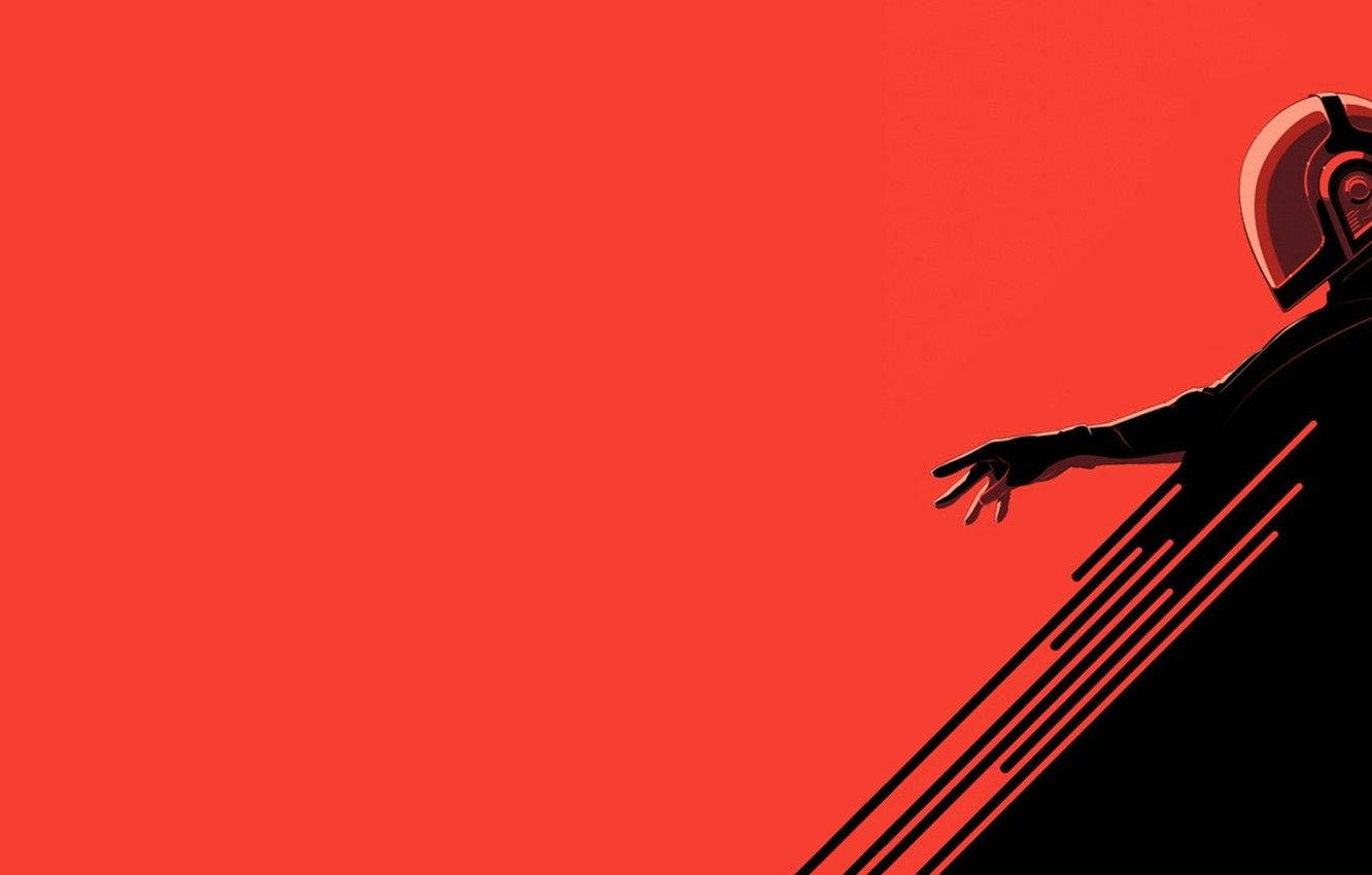 Daft Punk, red, helmet, HD Desktop Wallpaper