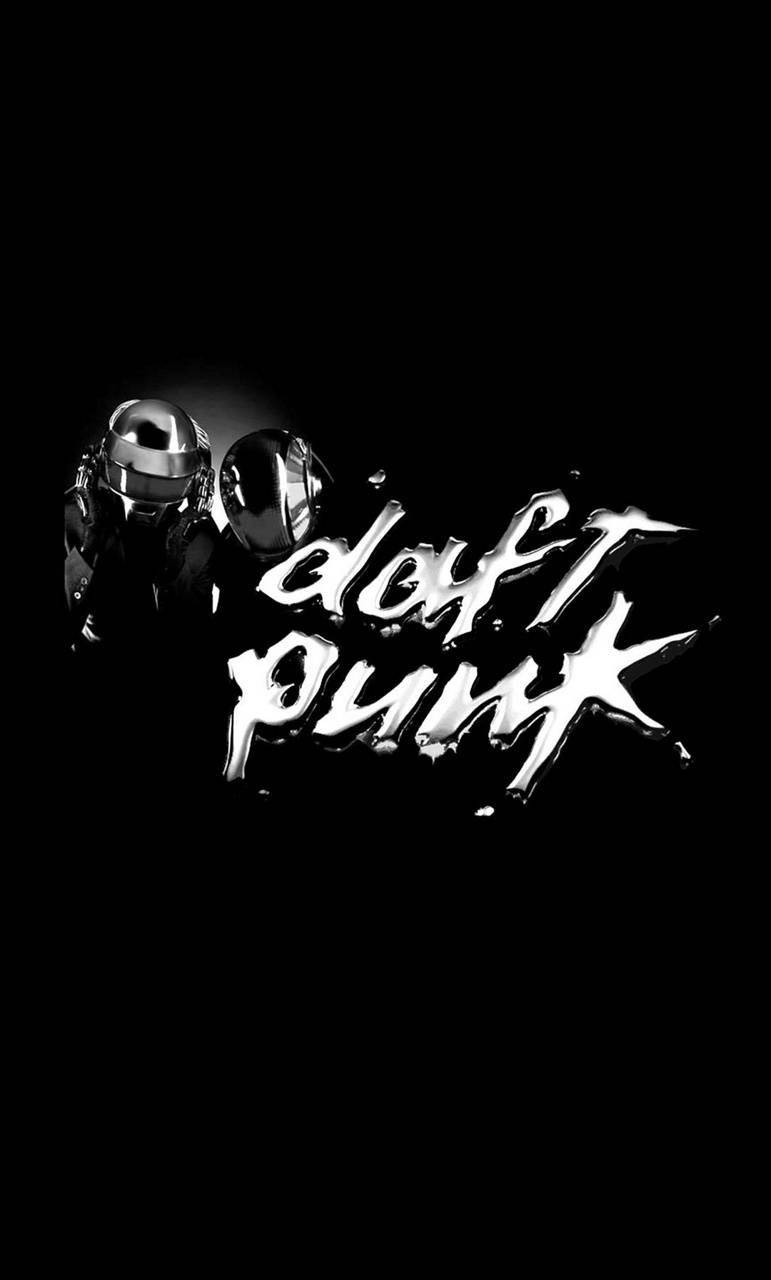 Daft Punk, silver, black background, HD Phone Wallpaper