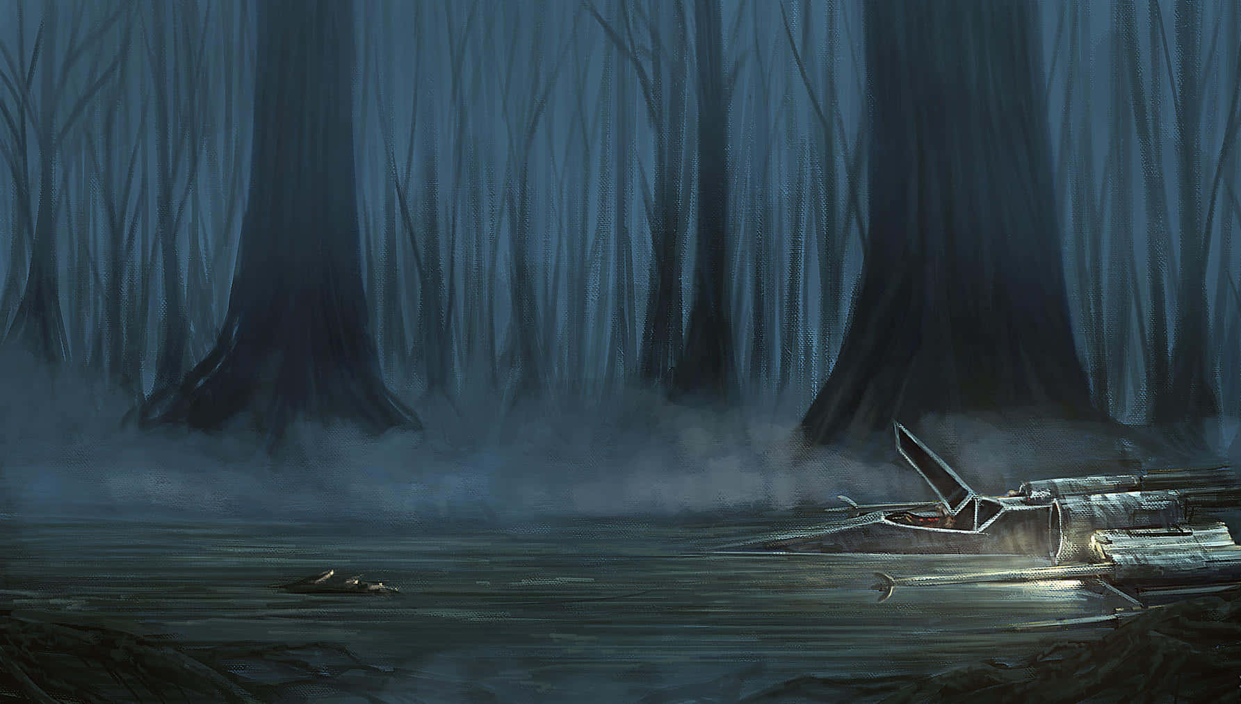 Dagobah, swamp, misty swamp, HD Desktop Wallpaper