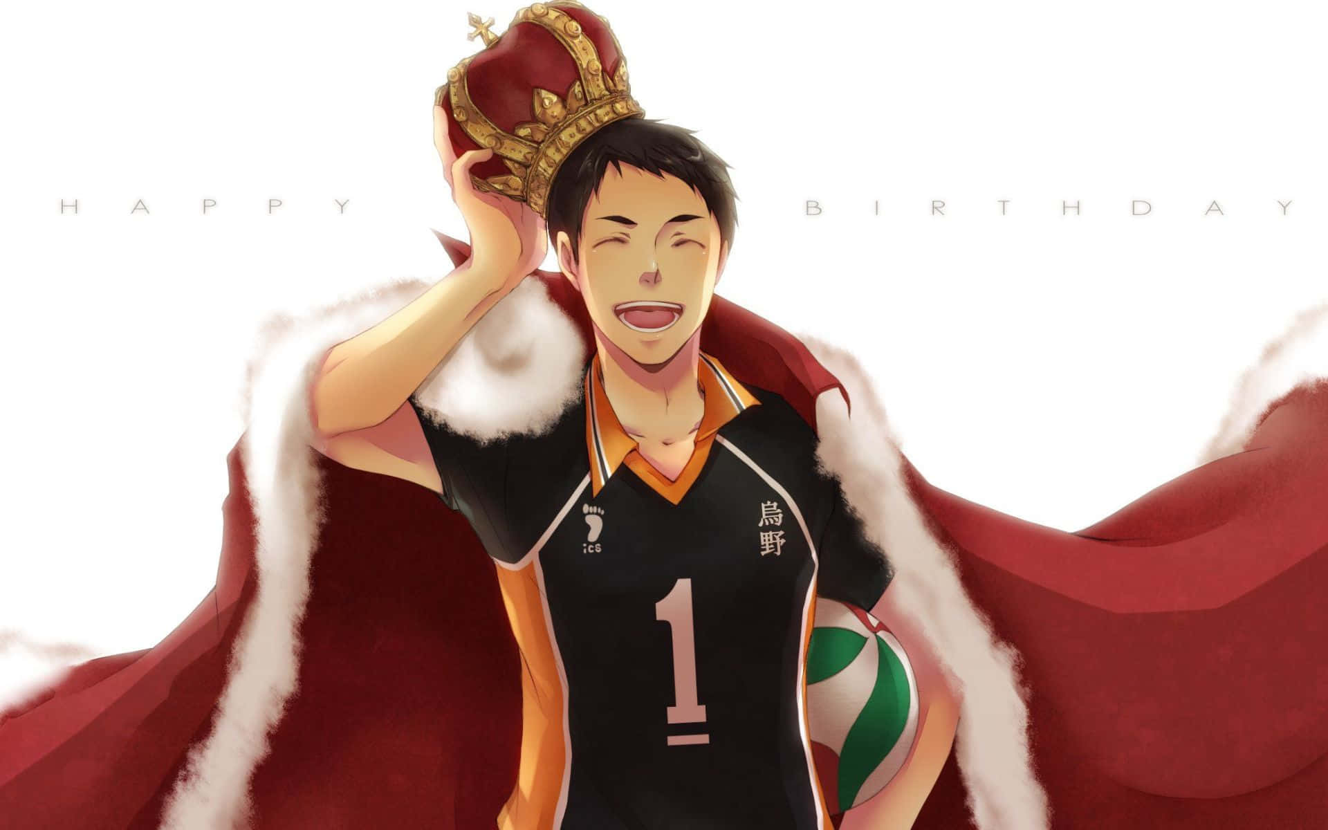 Daichi Sawamura, black jersey, red crown, Full HD Desktop Wallpaper