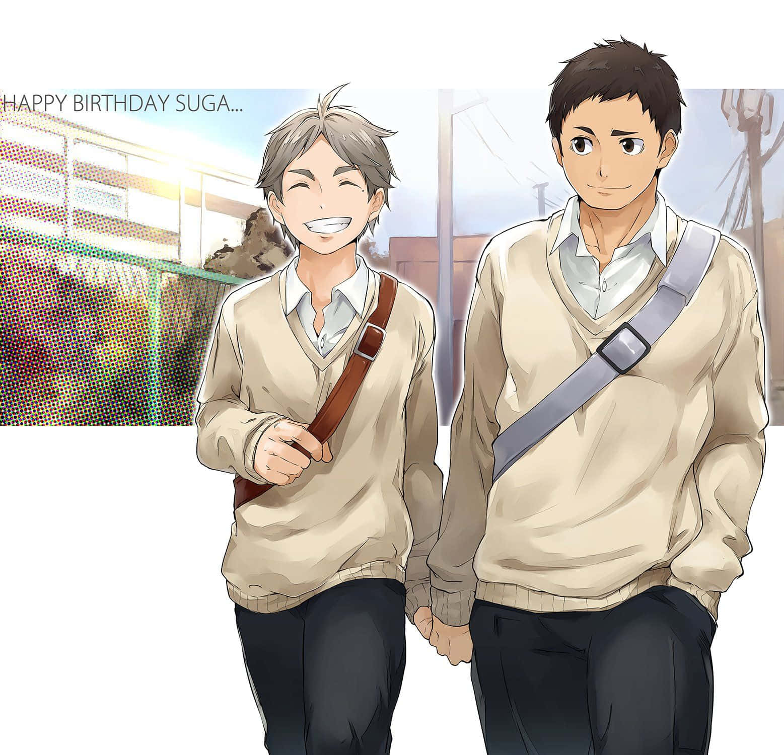 Daichi Sawamura, beige sweaters, sunny background, HD Desktop Wallpaper