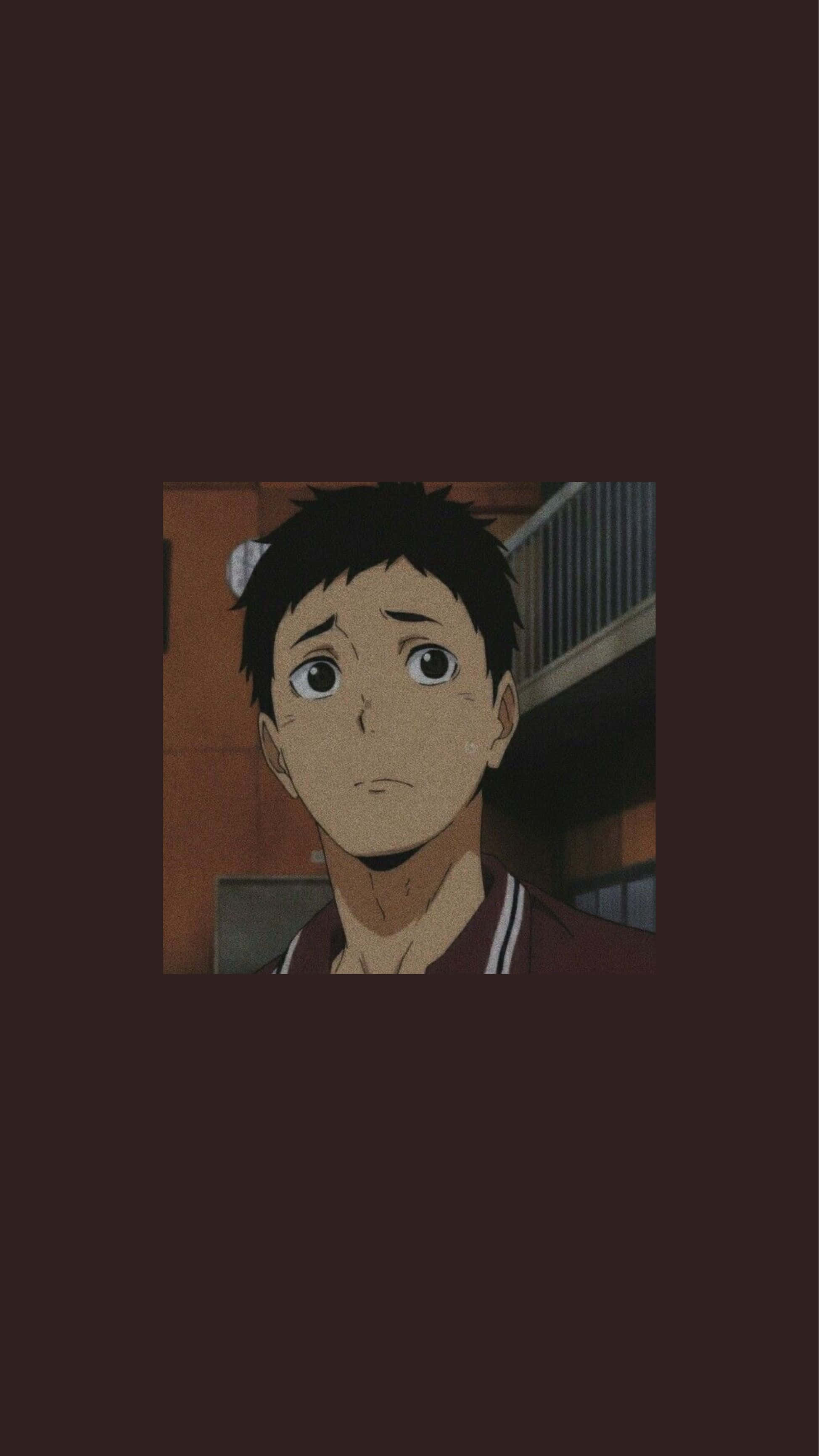 Daichi Sawamura, maroon sports jersey, volleyball court, 2K Phone Wallpaper