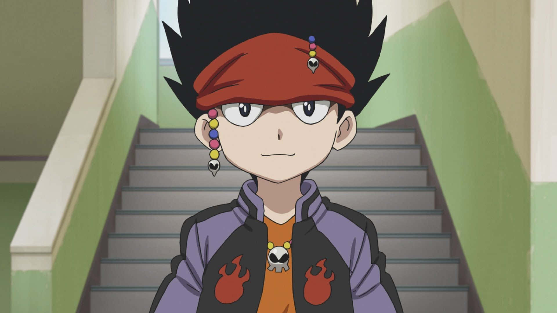 Daigo Kurogami, spiky-haired anime boy, red bandana, Full HD Desktop Wallpaper