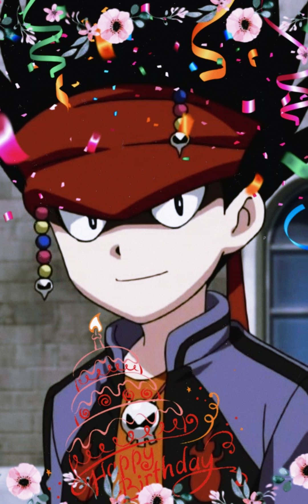 Daigo Kurogami, red cap, confetti, HD Phone Wallpaper