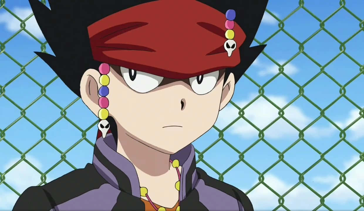 Daigo Kurogami, spiky black hair, red headband, SD Desktop Wallpaper
