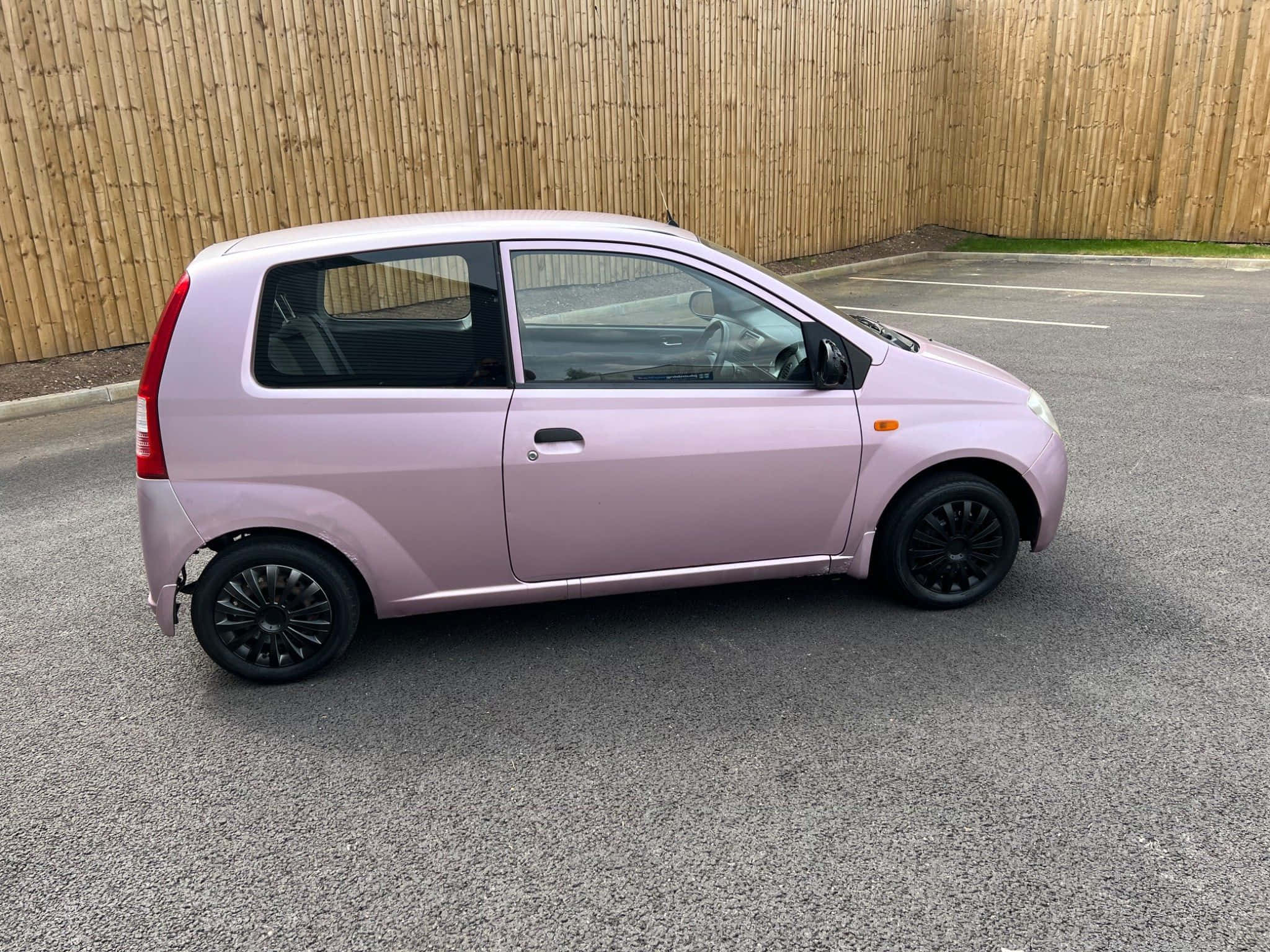 Daihatsu Charade, pastel pink, black rims, Full HD Desktop Wallpaper