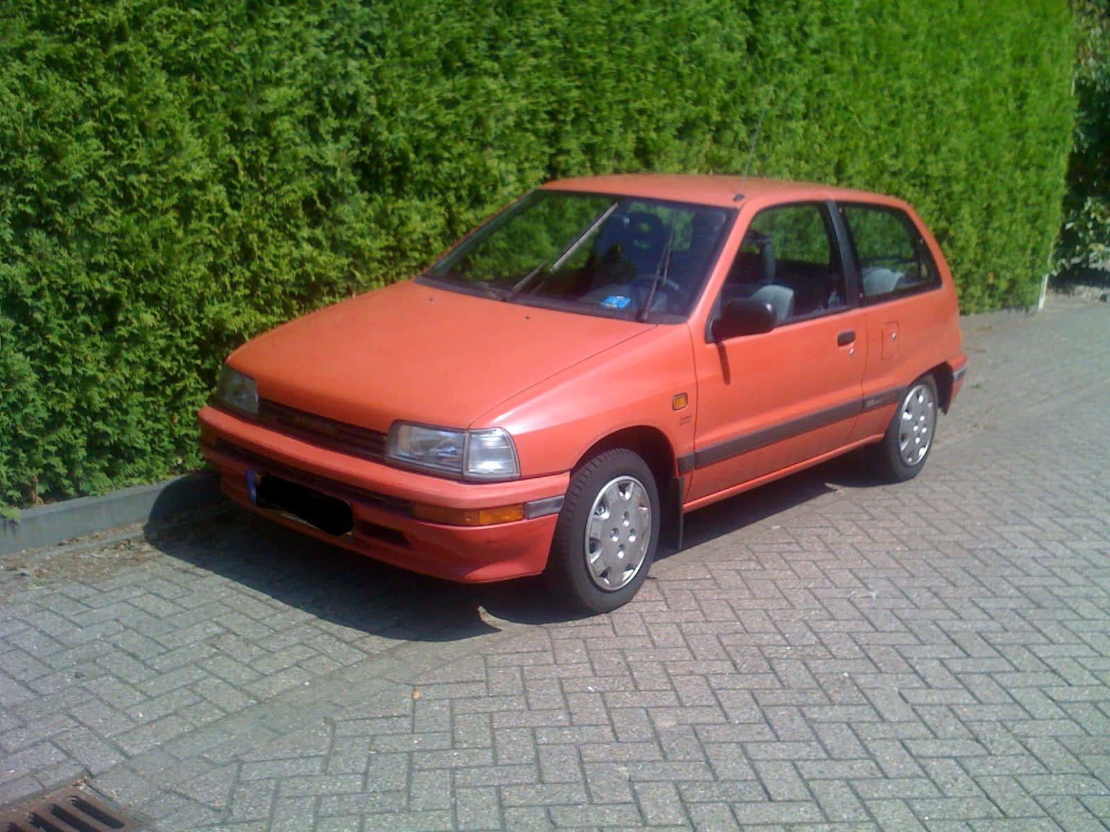 Daihatsu Charade, rusty orange, compact car, HD Desktop Wallpaper