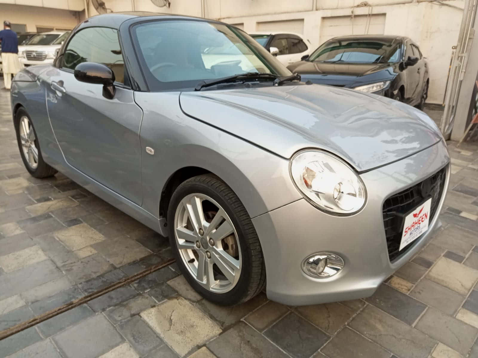 Daihatsu Copen, silver, convertible, HD Desktop Wallpaper
