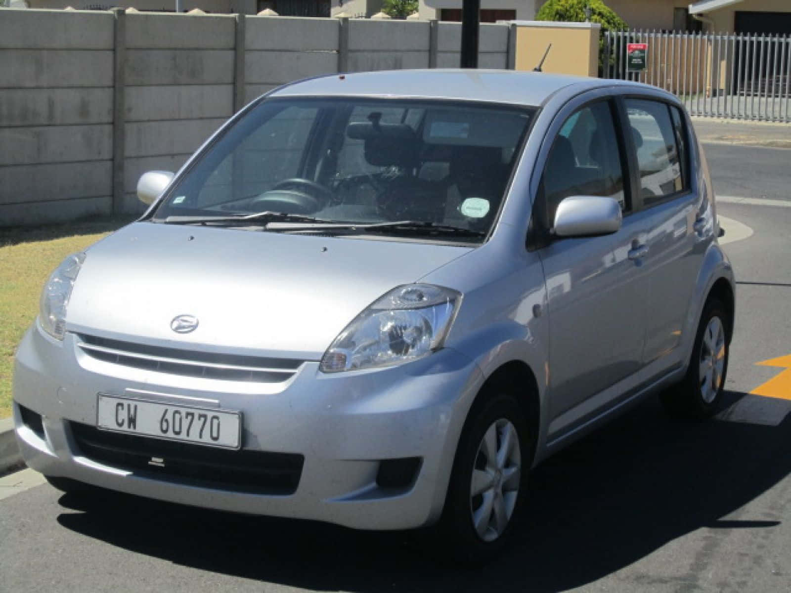 Daihatsu Sirion, silver, compact car, HD Desktop Wallpaper