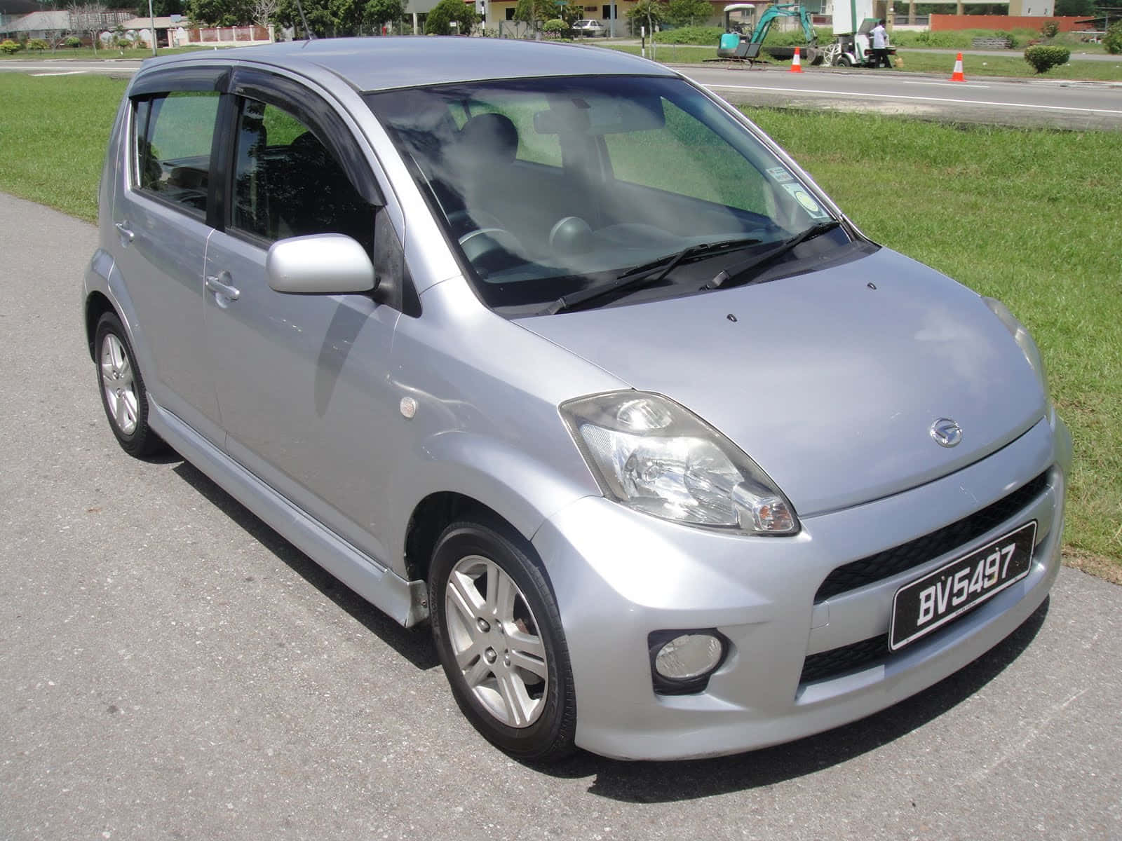 Daihatsu Sirion, silver, compact car, HD Desktop Wallpaper