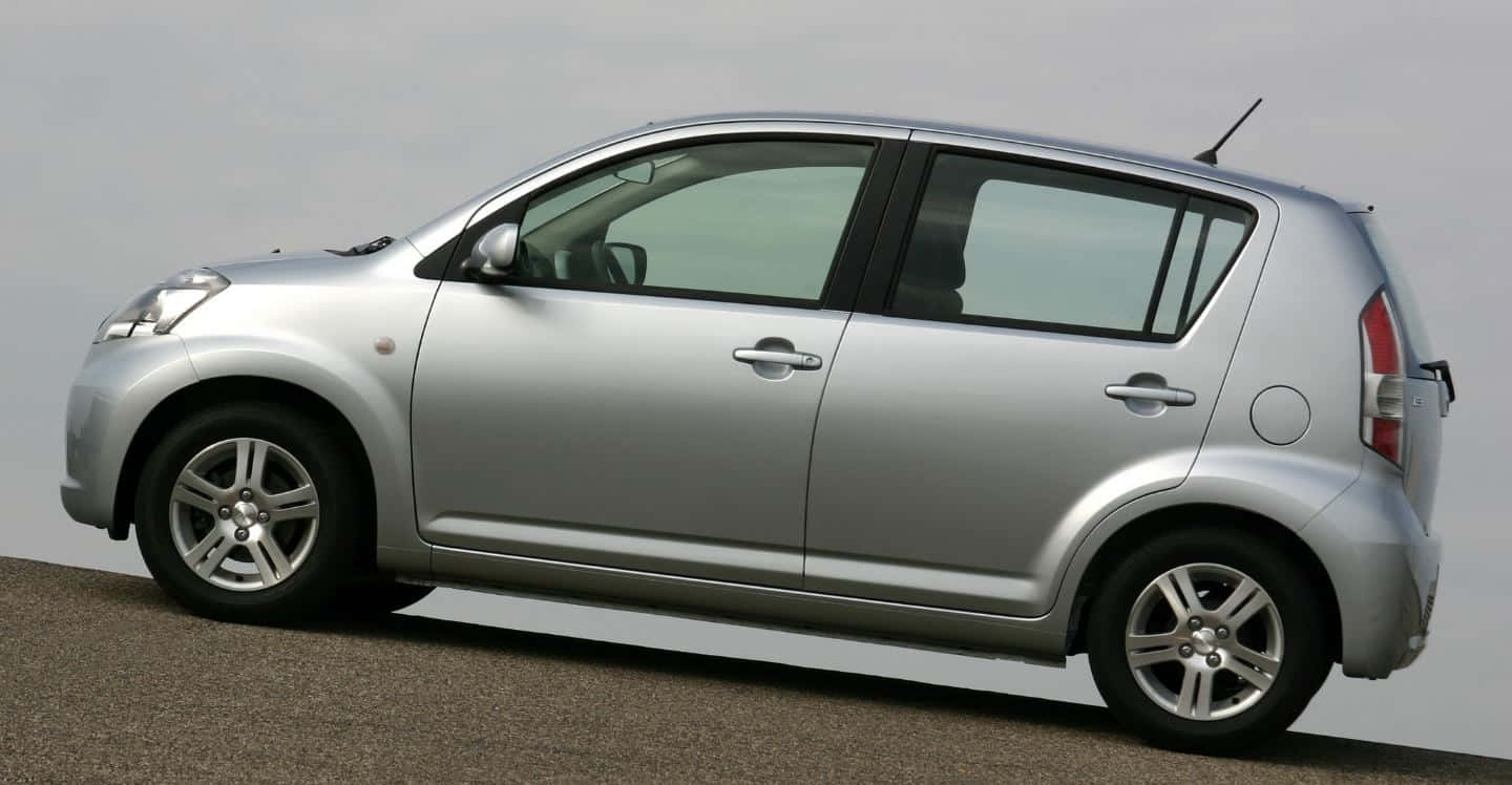 Daihatsu Sirion, hatchback, silver, HD Desktop Wallpaper