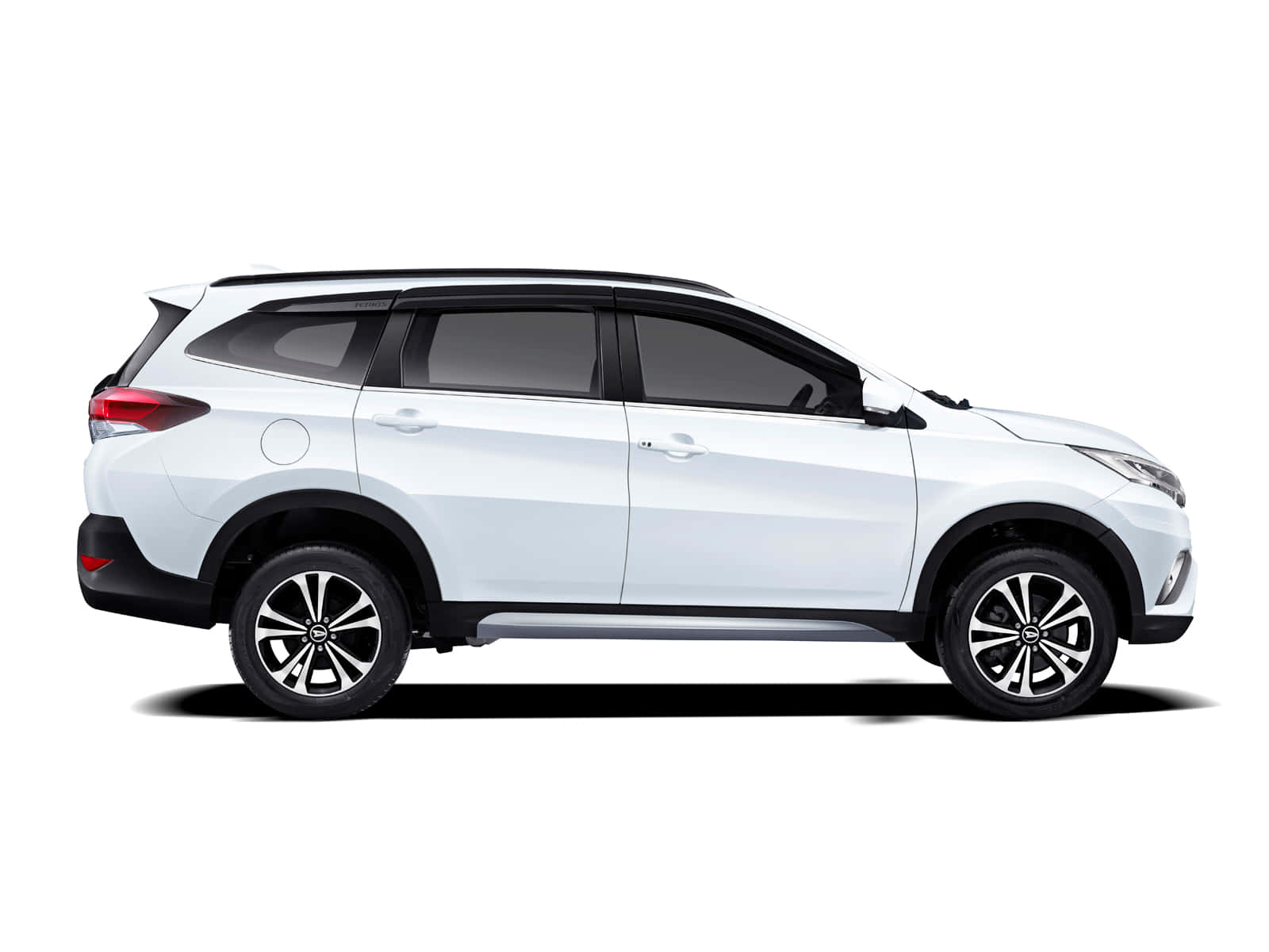 Daihatsu Terios, white SUV, profile view, HD Desktop Wallpaper