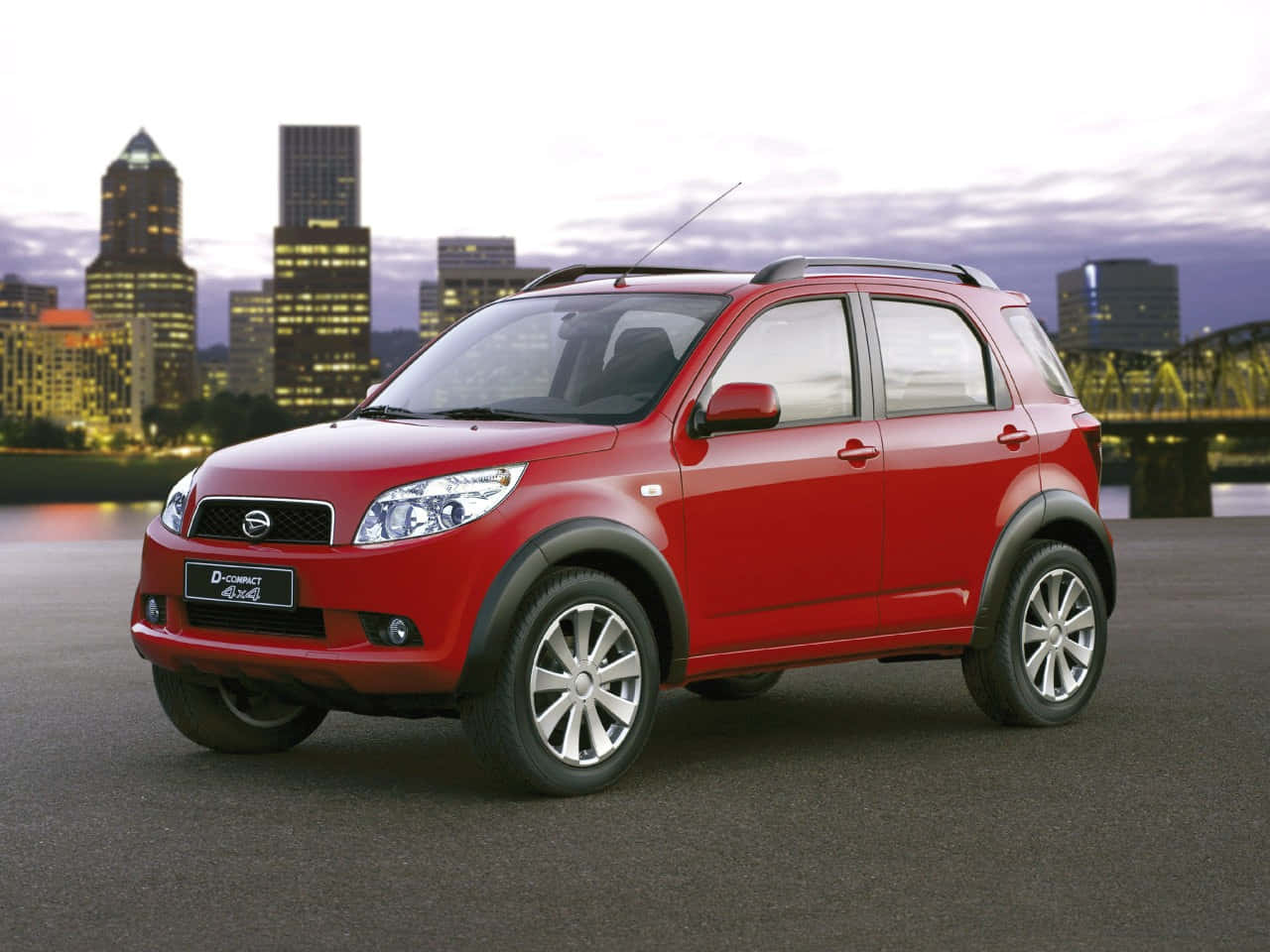 Daihatsu Terios, vibrant red, compact SUV, HD Desktop Wallpaper