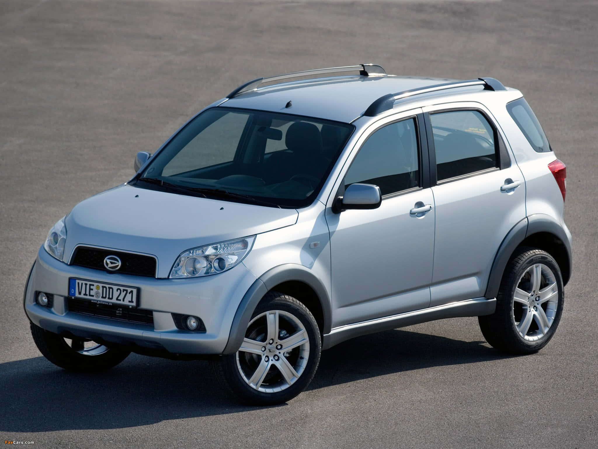 Daihatsu Terios, silver, roof rails, Full HD Desktop Wallpaper