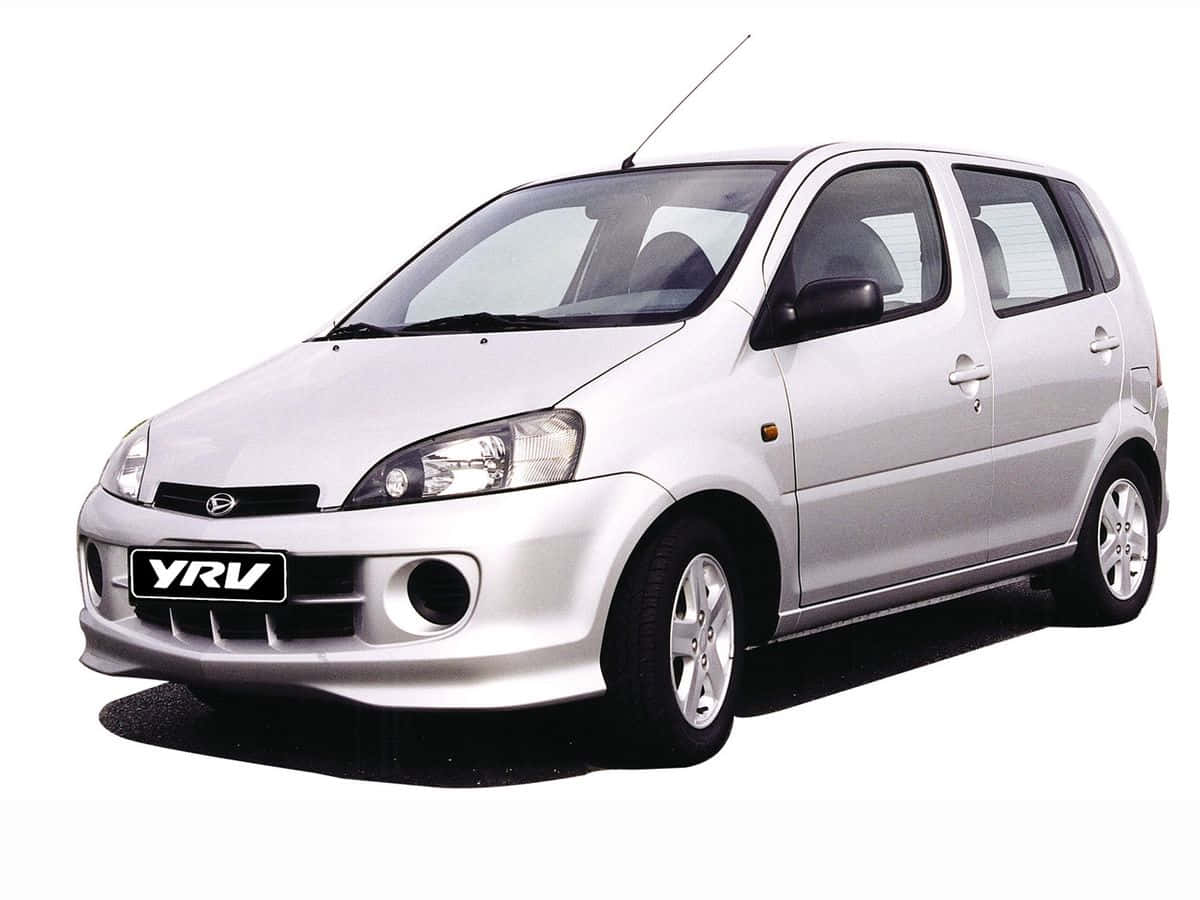 Daihatsu YRV, silver, golden sunset, SD Desktop Wallpaper