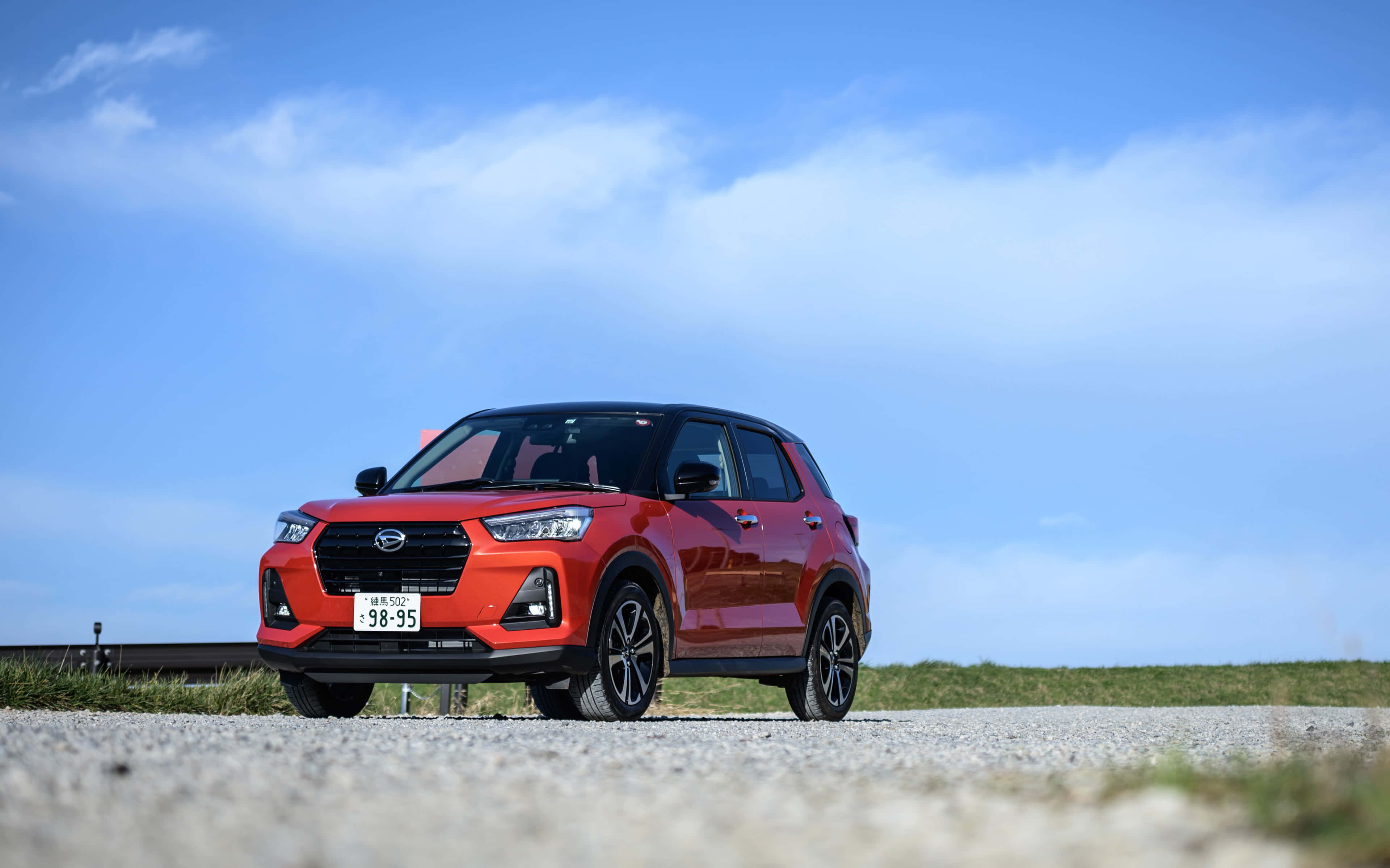 Daihatsu, SUV, vibrant red, 4K Desktop Wallpaper