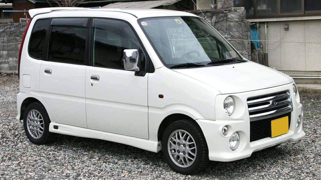 Daihatsu, white, compact minivan, HD Desktop Wallpaper