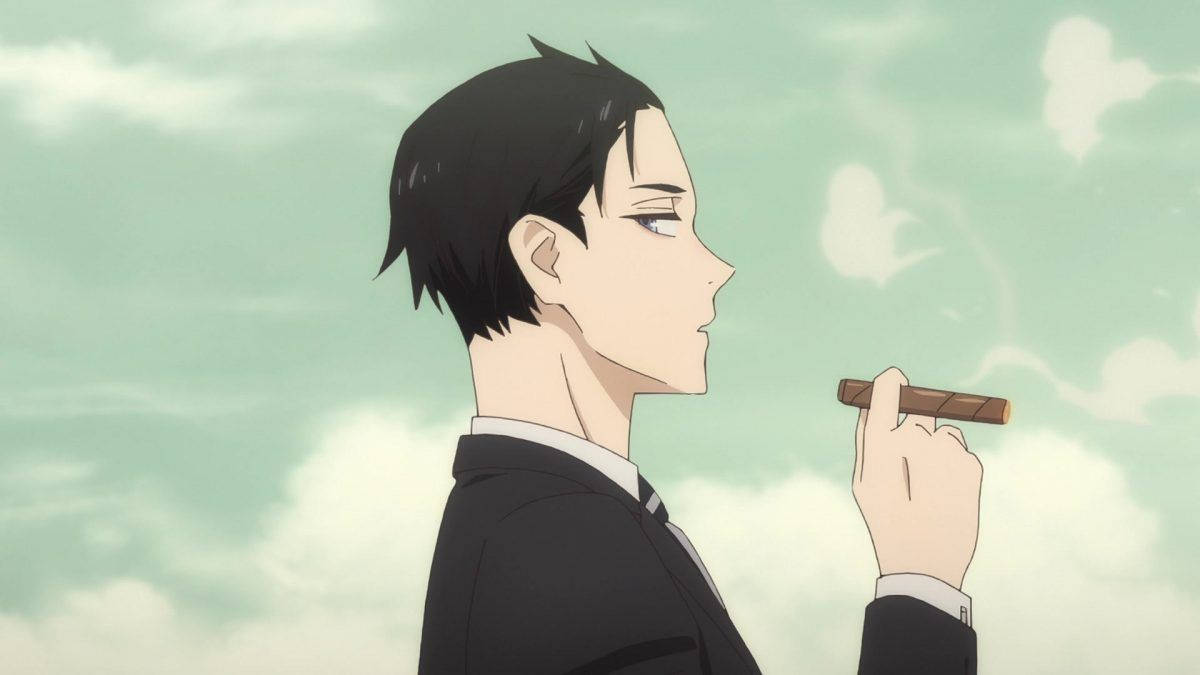 Daisuke Kambe, cigar, suit, SD Desktop Wallpaper