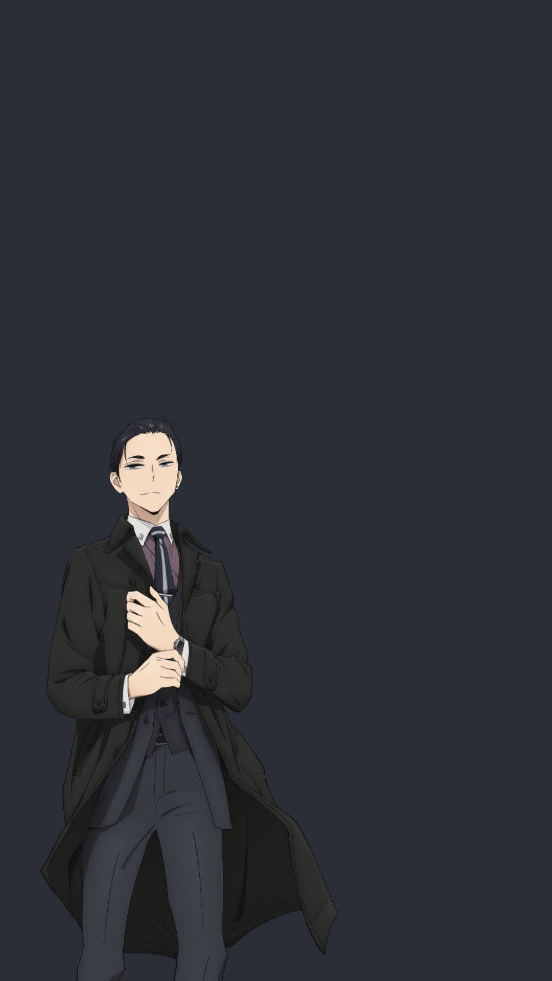 Daisuke Kambe, trench coat, dark coat, Full HD Phone Wallpaper