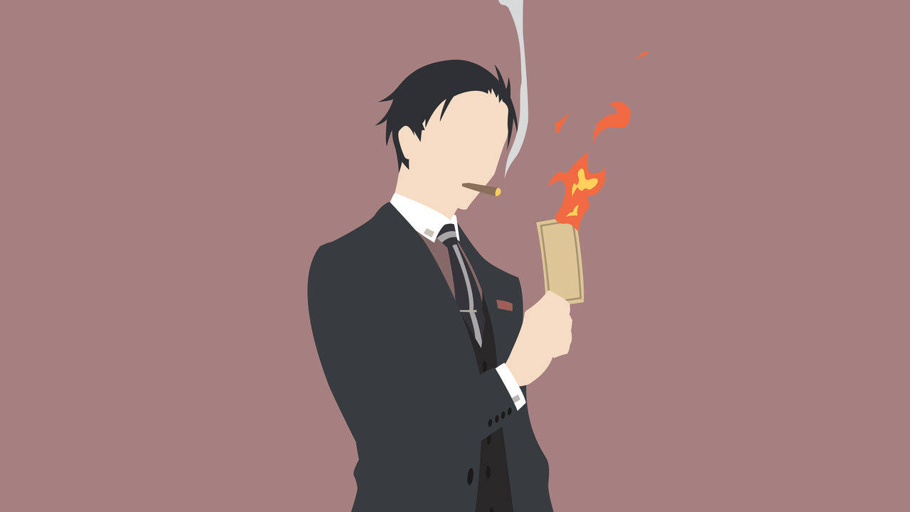 Daisuke Kambe, vector art, suit, HD Desktop Wallpaper