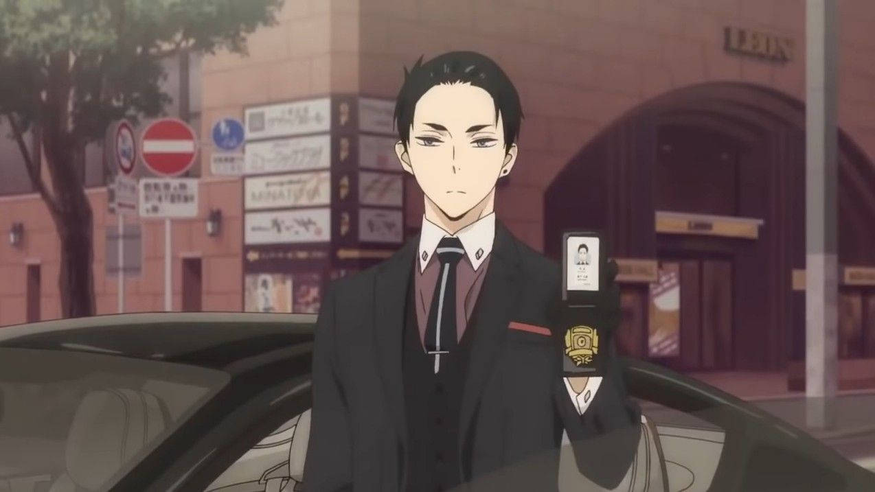 Daisuke Kambe, anime, suit, SD Desktop Wallpaper