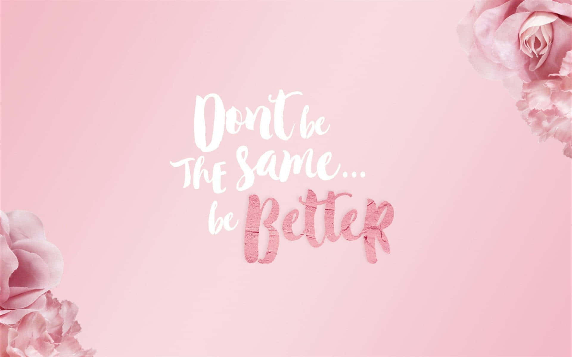 pink laptop, soft pink background, white and pink lettering, Full HD Desktop Wallpaper