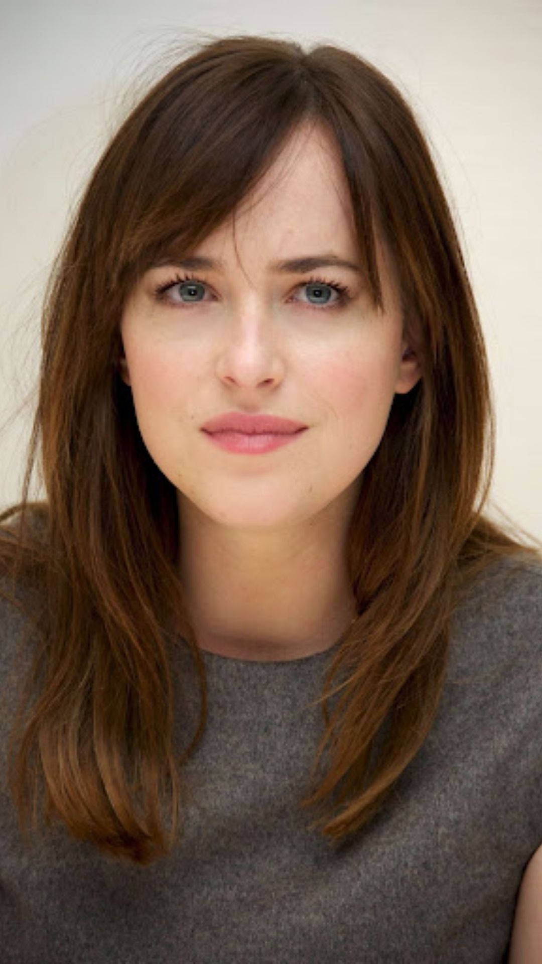Dakota Johnson, brown hair, blue eyes, Full HD Phone Wallpaper