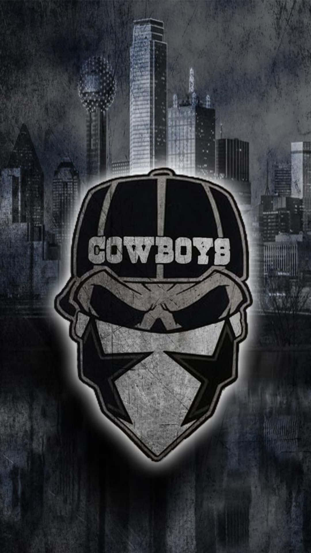 Dallas Cowboys, cowboy mask logo, COWBOYS text, Full HD Phone Wallpaper