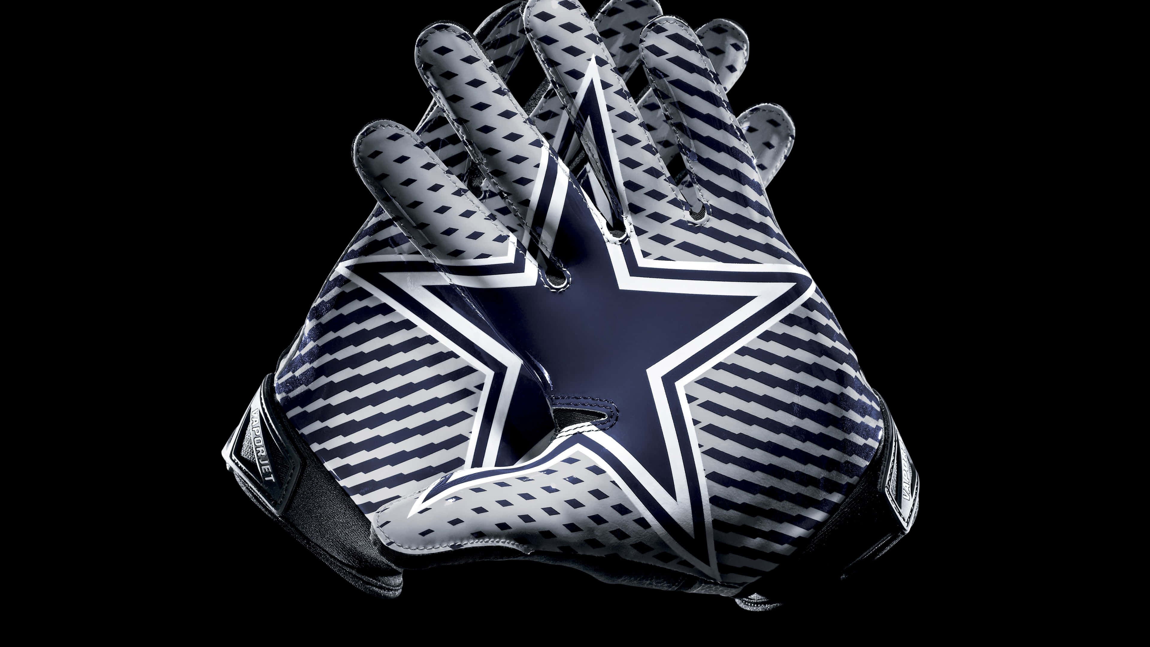 Dallas Cowboys, navy blue star logo, white diagonal stripes, 4K Desktop Wallpaper