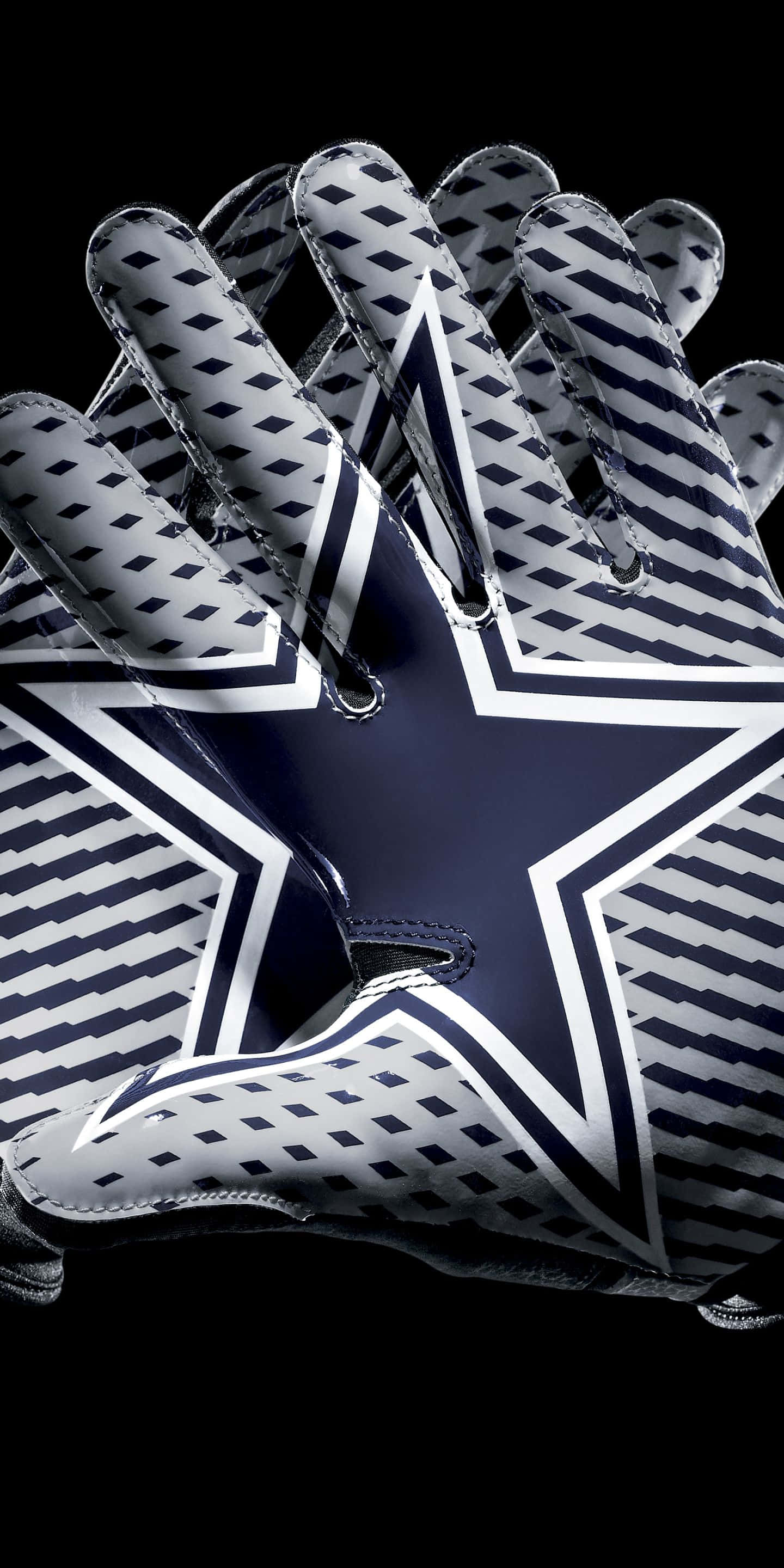 Dallas Cowboys, star logo, black background, 2K Phone Wallpaper