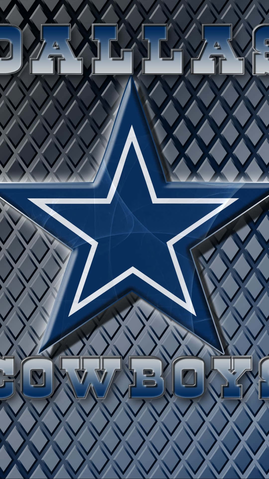 Dallas Cowboys, star logo, blue and white, Full HD Phone Wallpaper